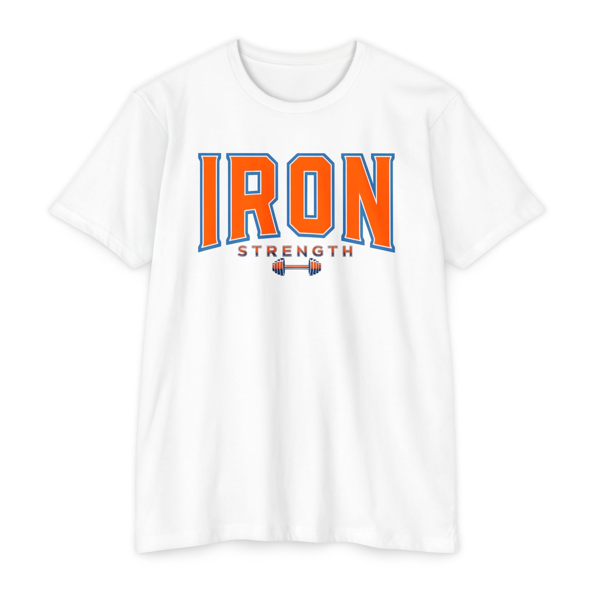 Iron Strength Unisex T-Shirt | Workout Tee, Gym Apparel, Fitness Gift, Activewear, Motivational Shirt
