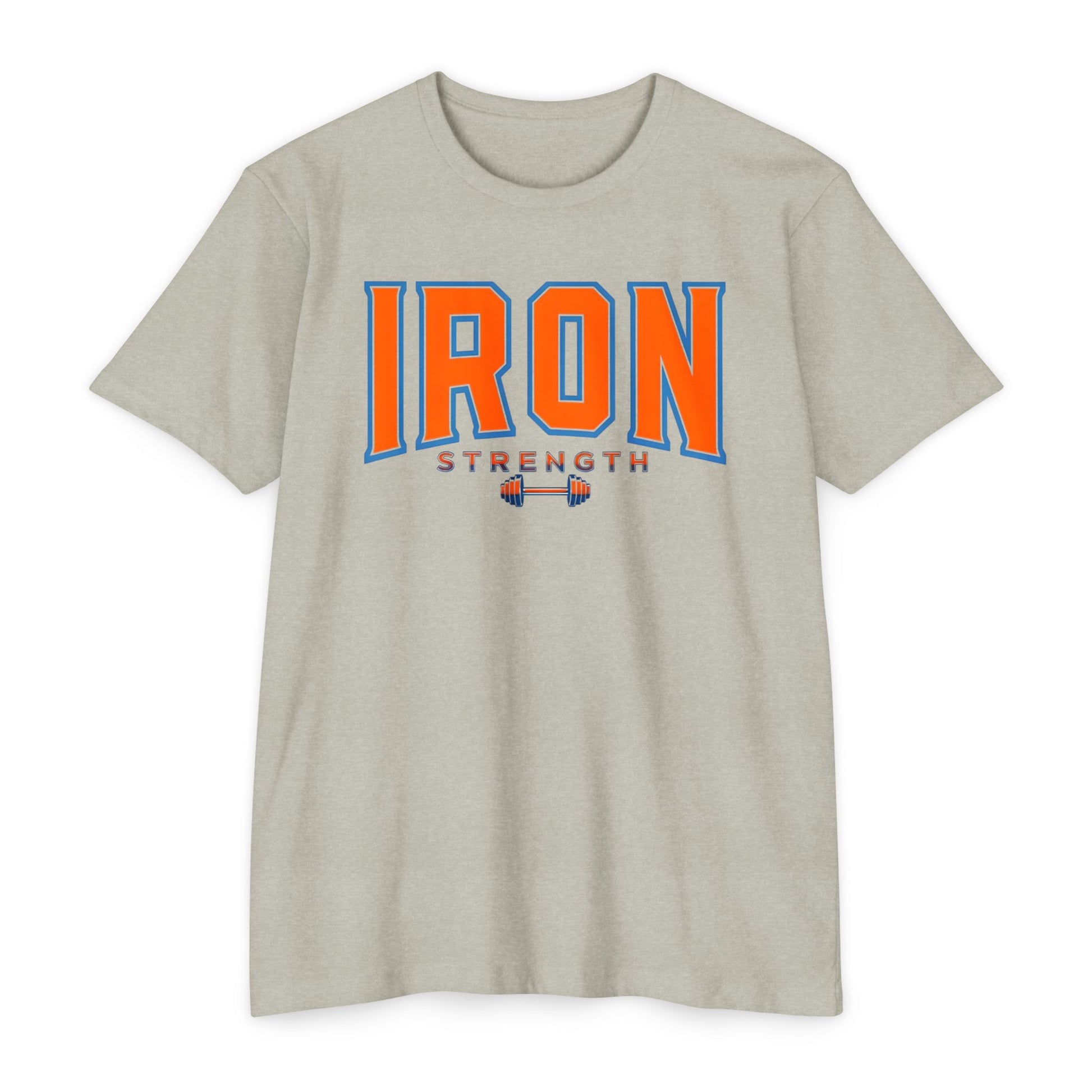 Iron Strength Unisex T-Shirt | Workout Tee, Gym Apparel, Fitness Gift, Activewear, Motivational Shirt
