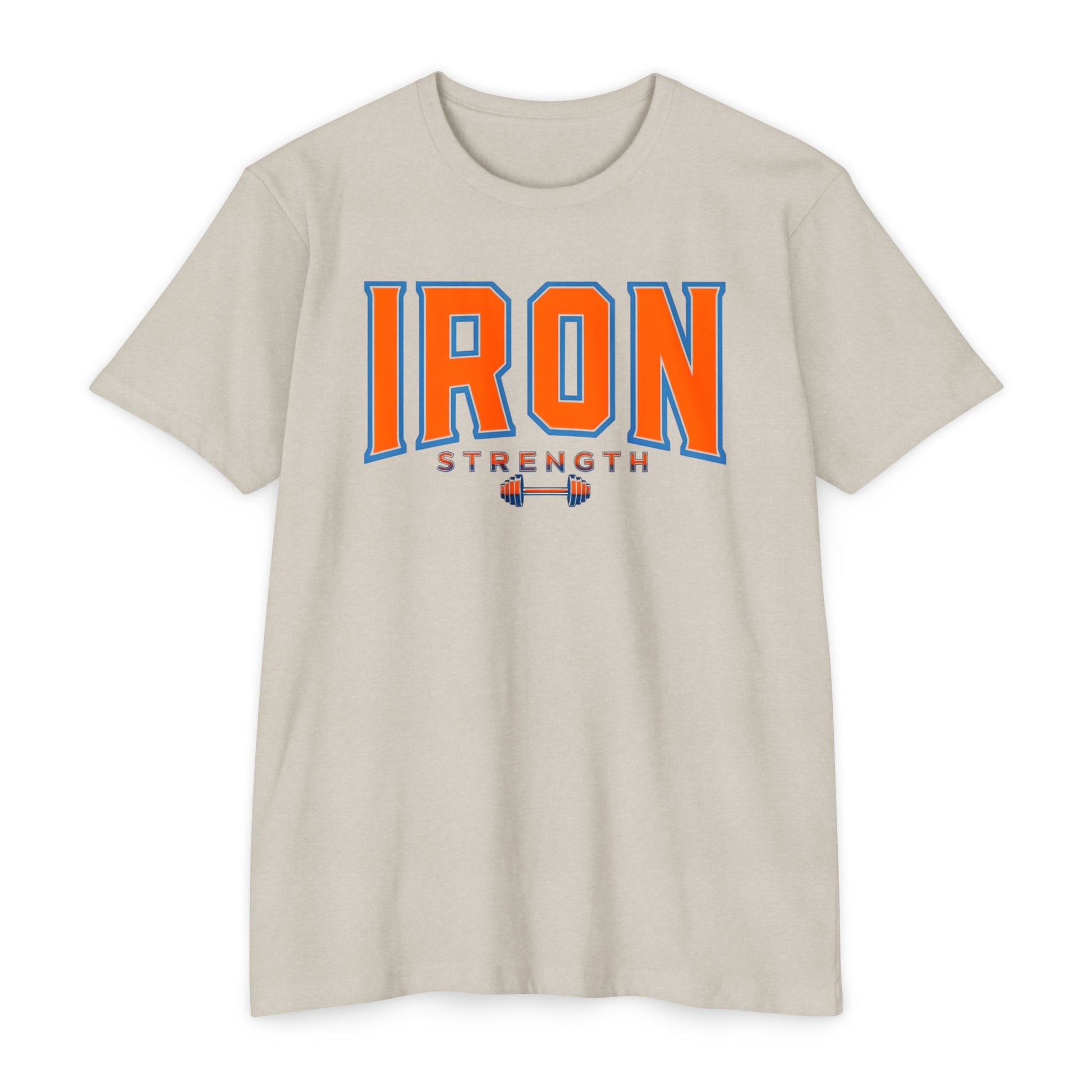 Iron Strength Unisex T-Shirt | Workout Tee, Gym Apparel, Fitness Gift, Activewear, Motivational Shirt