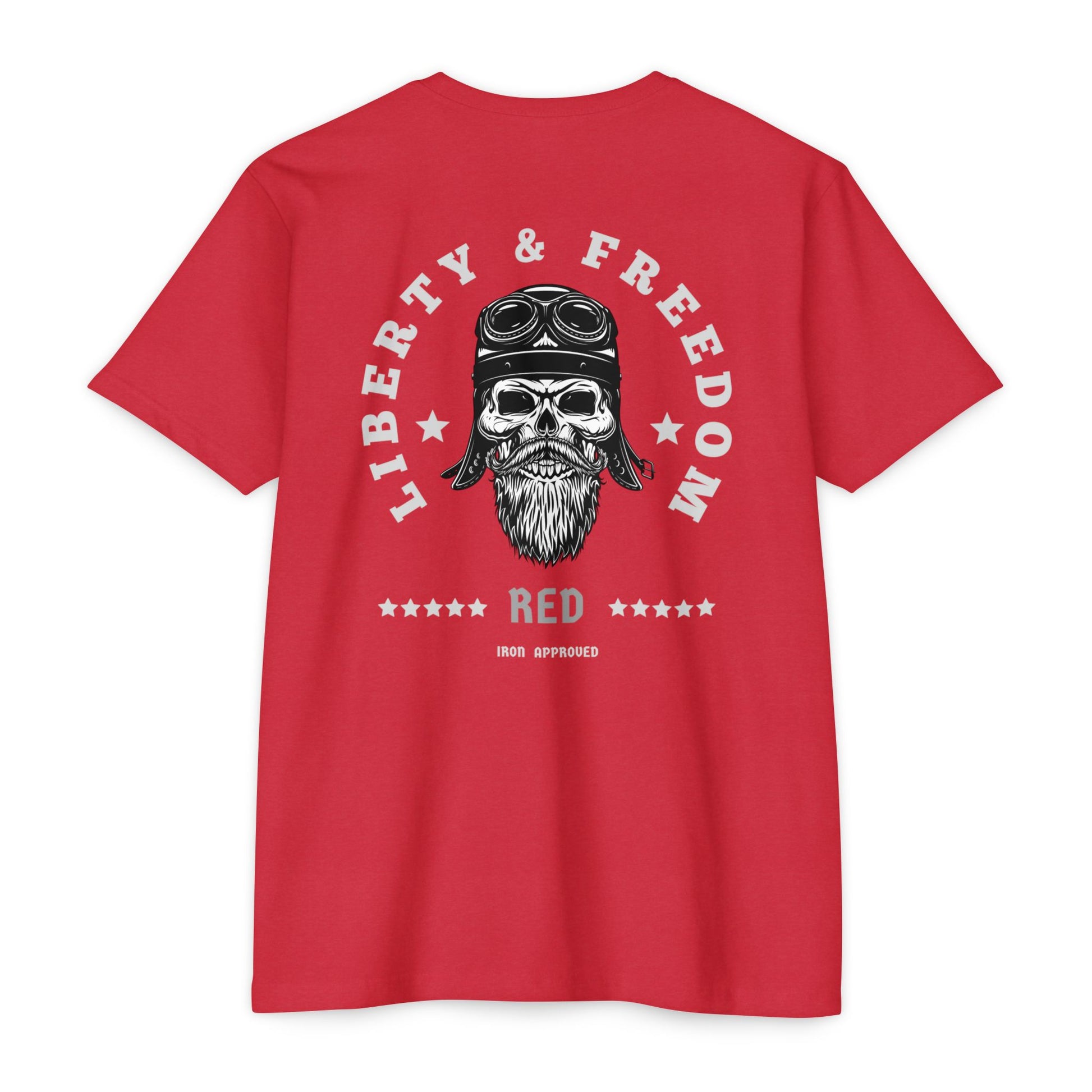 Liberty & Freedom Graphic T-Shirt | Unisex Tee for Biker Enthusiasts | Casual Wear | Gift for Celebrations | Unique Design