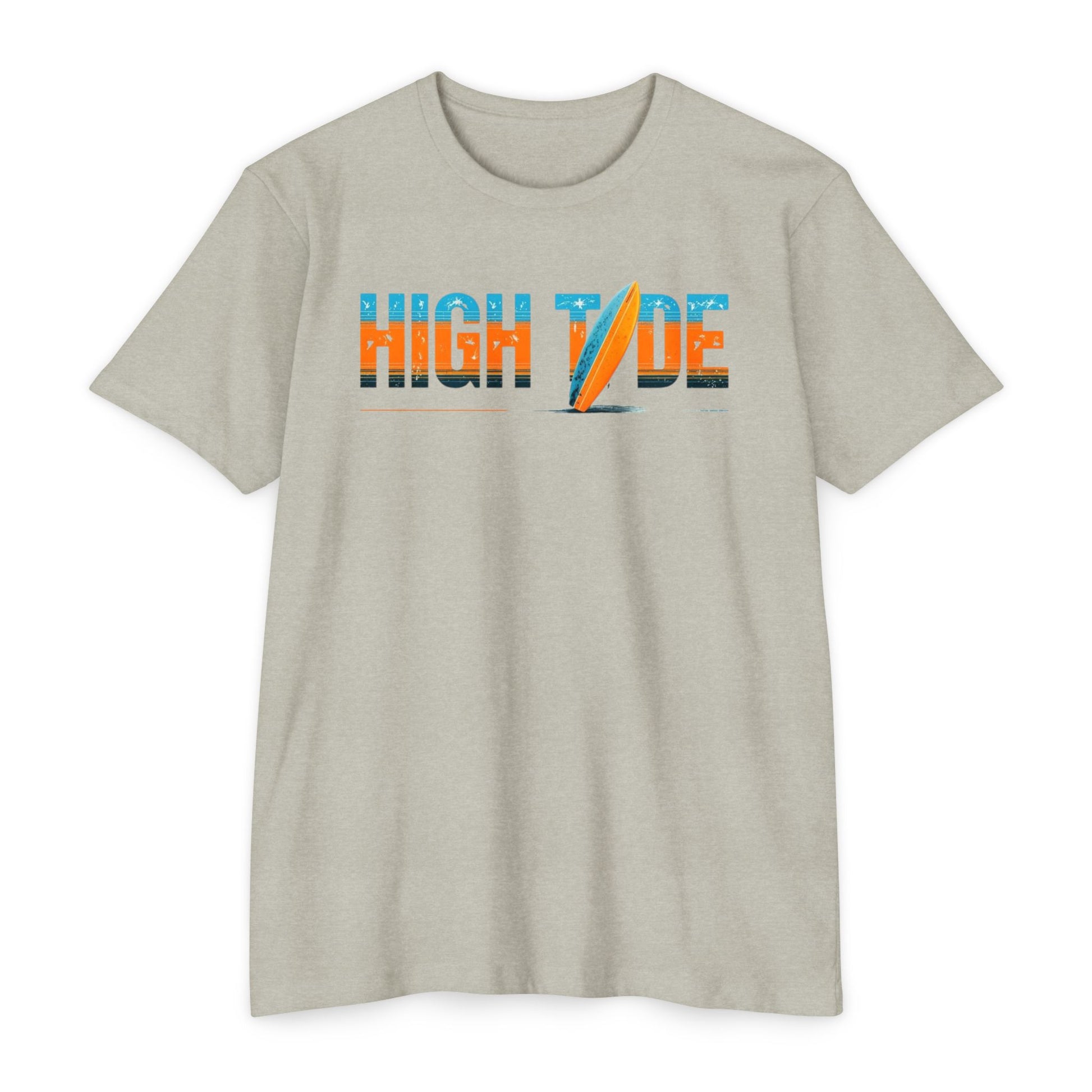High Tide Surf T-Shirt, Unisex Beach T-Shirt, Summer Vibes Tee, Casual Surfing Shirt, Gift for Beach Lovers, Vacation Essentials