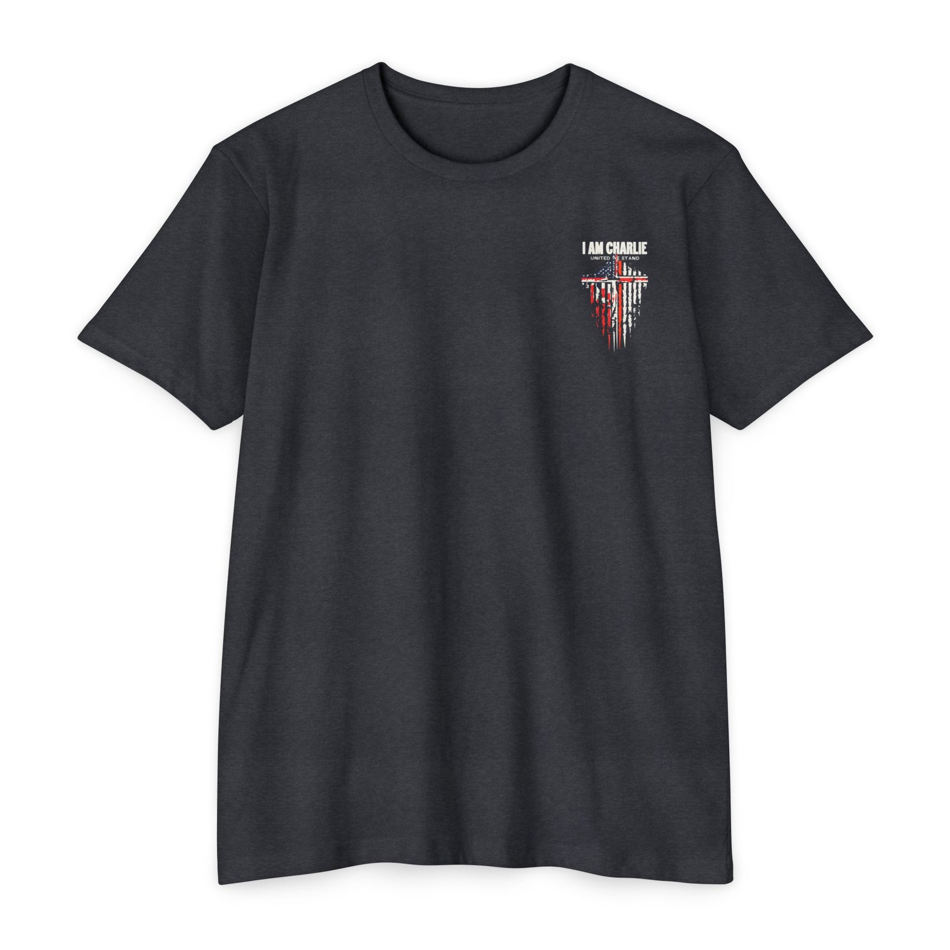 Patriotic Unisex T-Shirt | I Am Charlie, Casual Tee, USA Flag Shirt, Memorial Day, Independence Day, Gift for Veterans