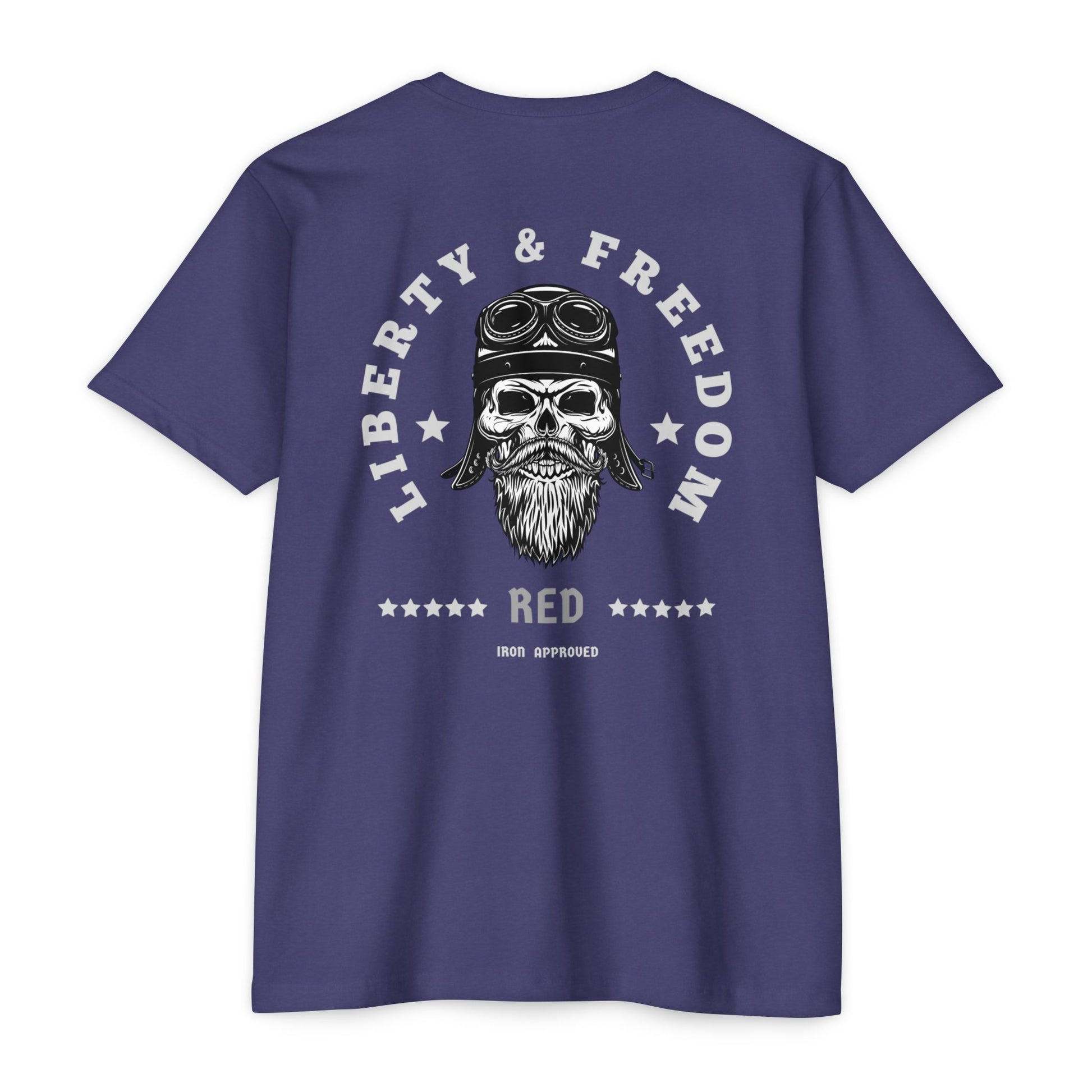 Liberty & Freedom Graphic T-Shirt | Unisex Tee for Biker Enthusiasts | Casual Wear | Gift for Celebrations | Unique Design