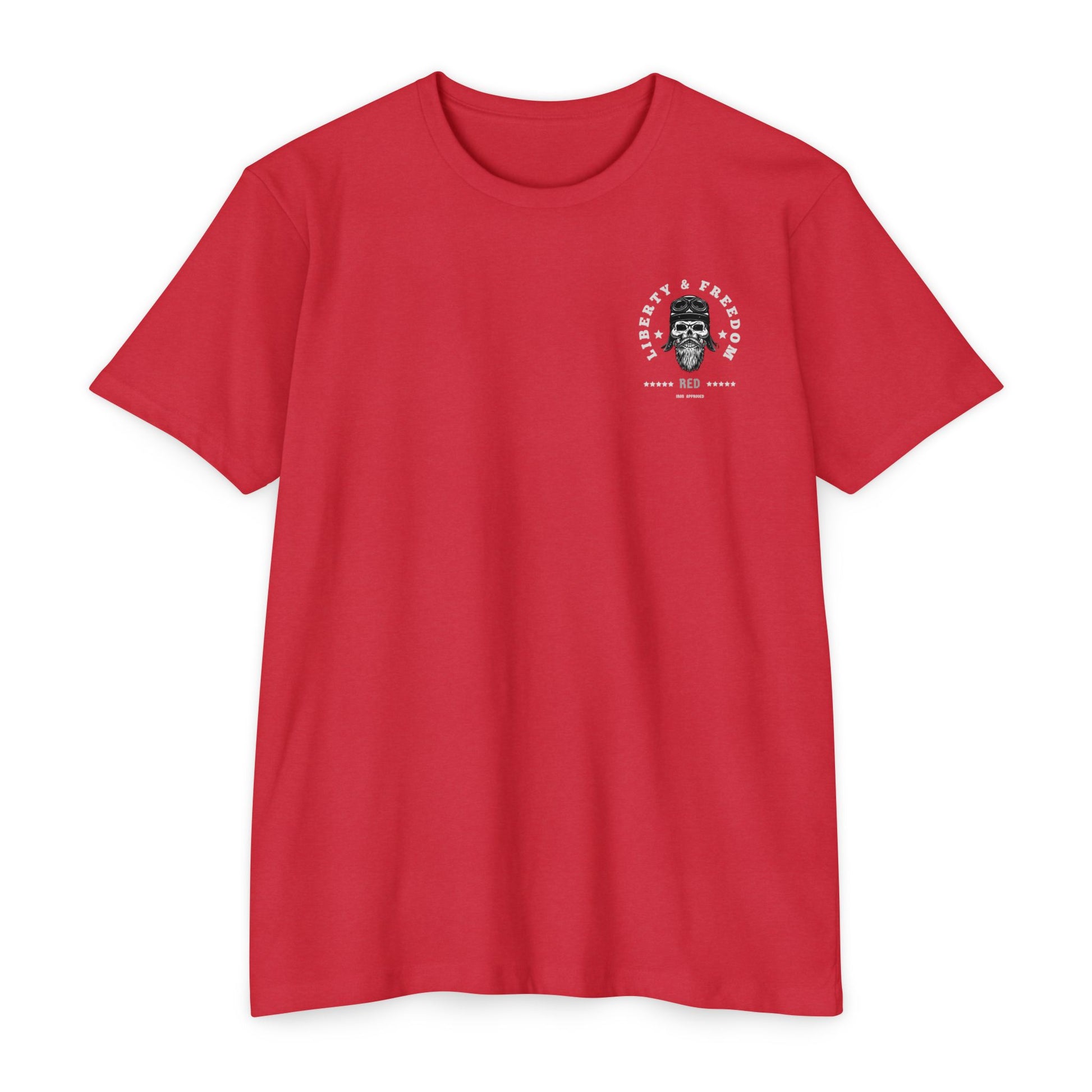 Liberty & Freedom Graphic T-Shirt | Unisex Tee for Biker Enthusiasts | Casual Wear | Gift for Celebrations | Unique Design