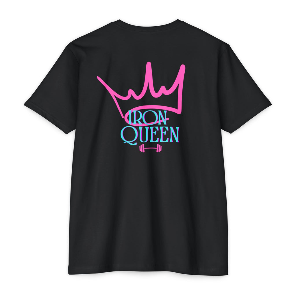 Empowering Iron Queen T-shirt, Fitness Apparel, Workout Motivator, Gift for Gym Lovers, Casual Wear, Unisex Activewear