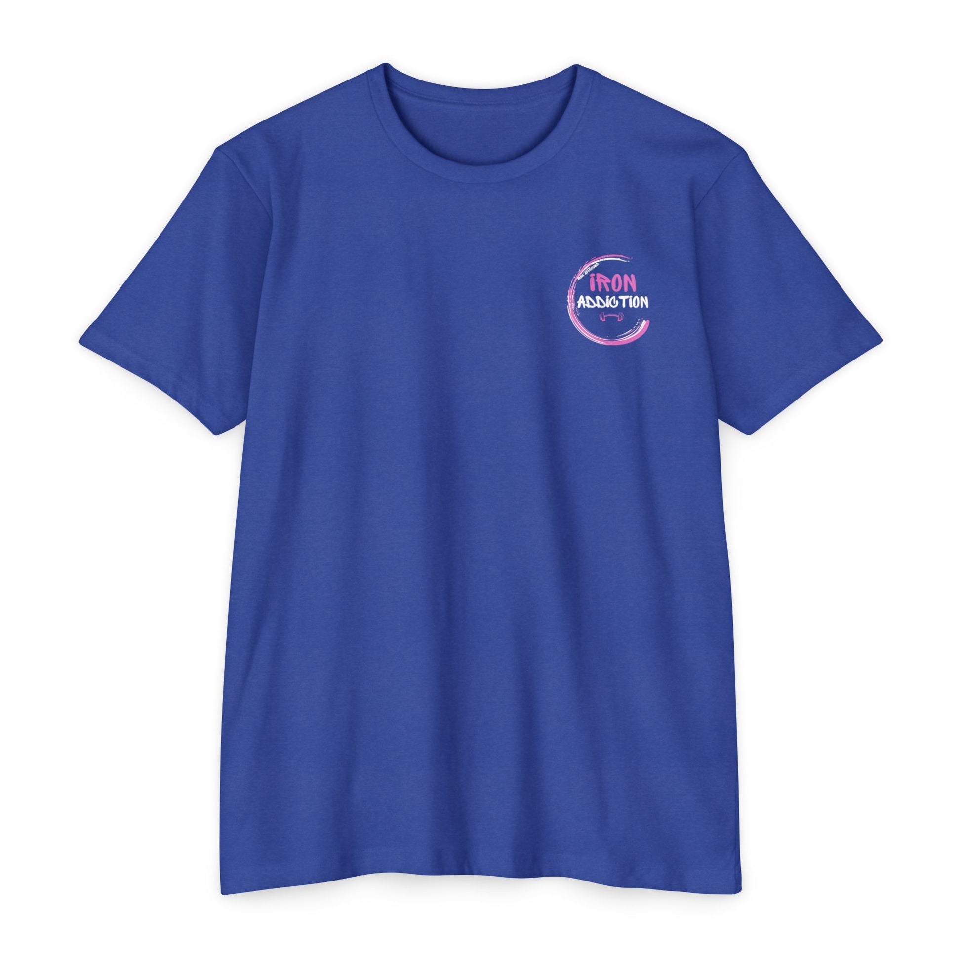 Unisex Iron Addiction Fitness T-Shirt, Gym Shirt, Workout Top, Casual Wear, Gift for Fitness Enthusiasts, Motivational Apparel
