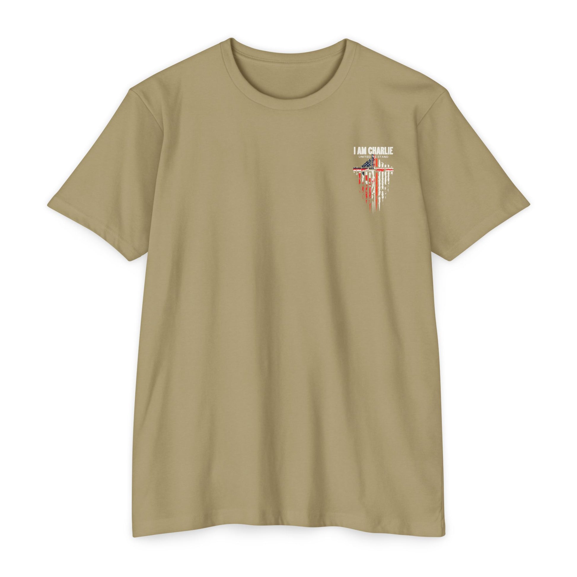 Patriotic Unisex T-Shirt | I Am Charlie, Casual Tee, USA Flag Shirt, Memorial Day, Independence Day, Gift for Veterans