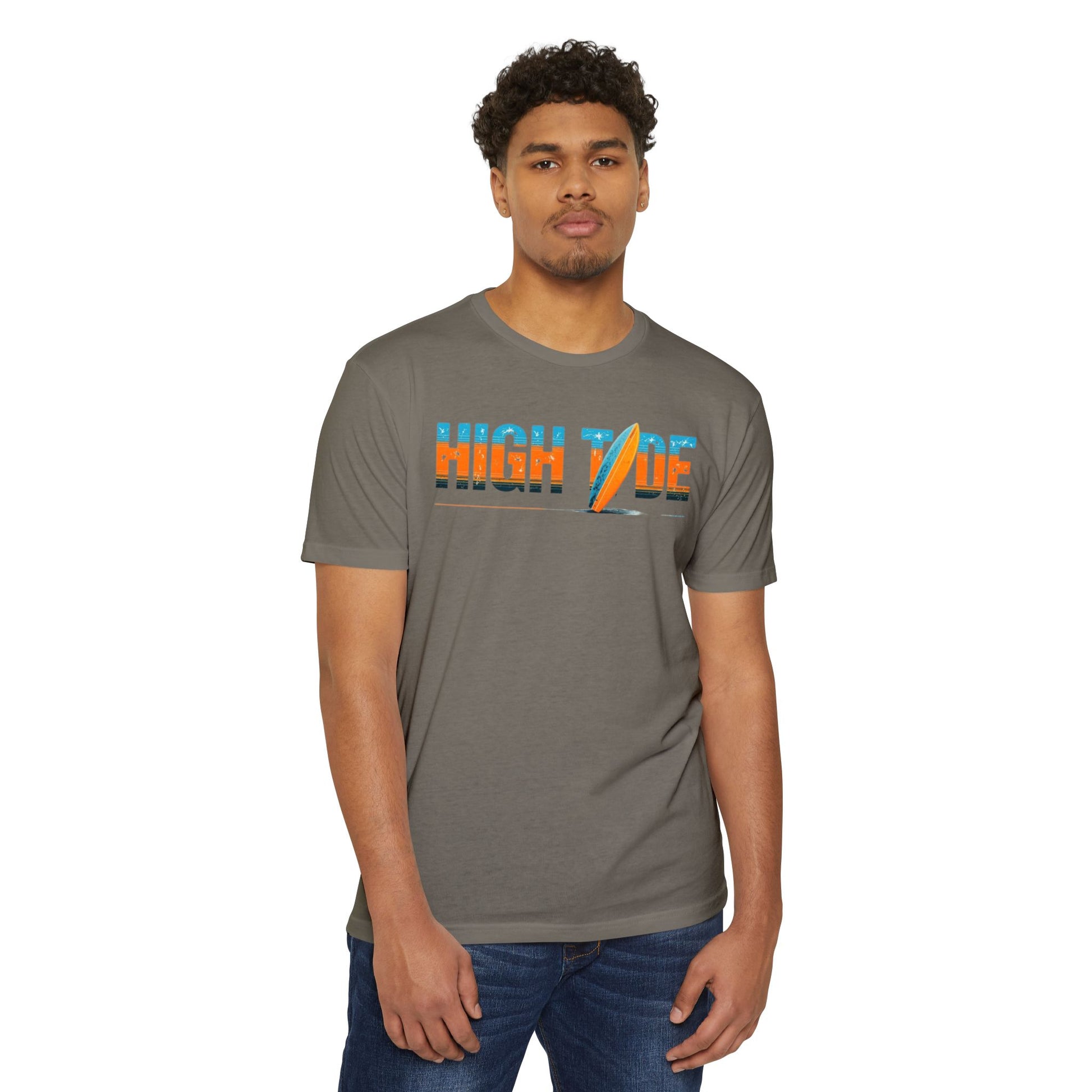 High Tide Surf T-Shirt, Unisex Beach T-Shirt, Summer Vibes Tee, Casual Surfing Shirt, Gift for Beach Lovers, Vacation Essentials