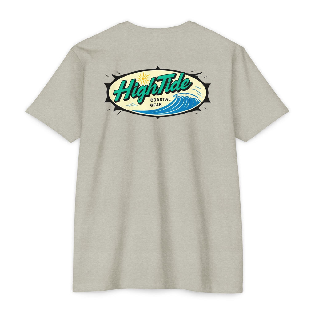 High Tide Unisex CVC Jersey T-Shirt, Coastal Summer Wear, Beach Vibes Tee, Perfect for Vacation, Unisex Gift for Ocean Lovers