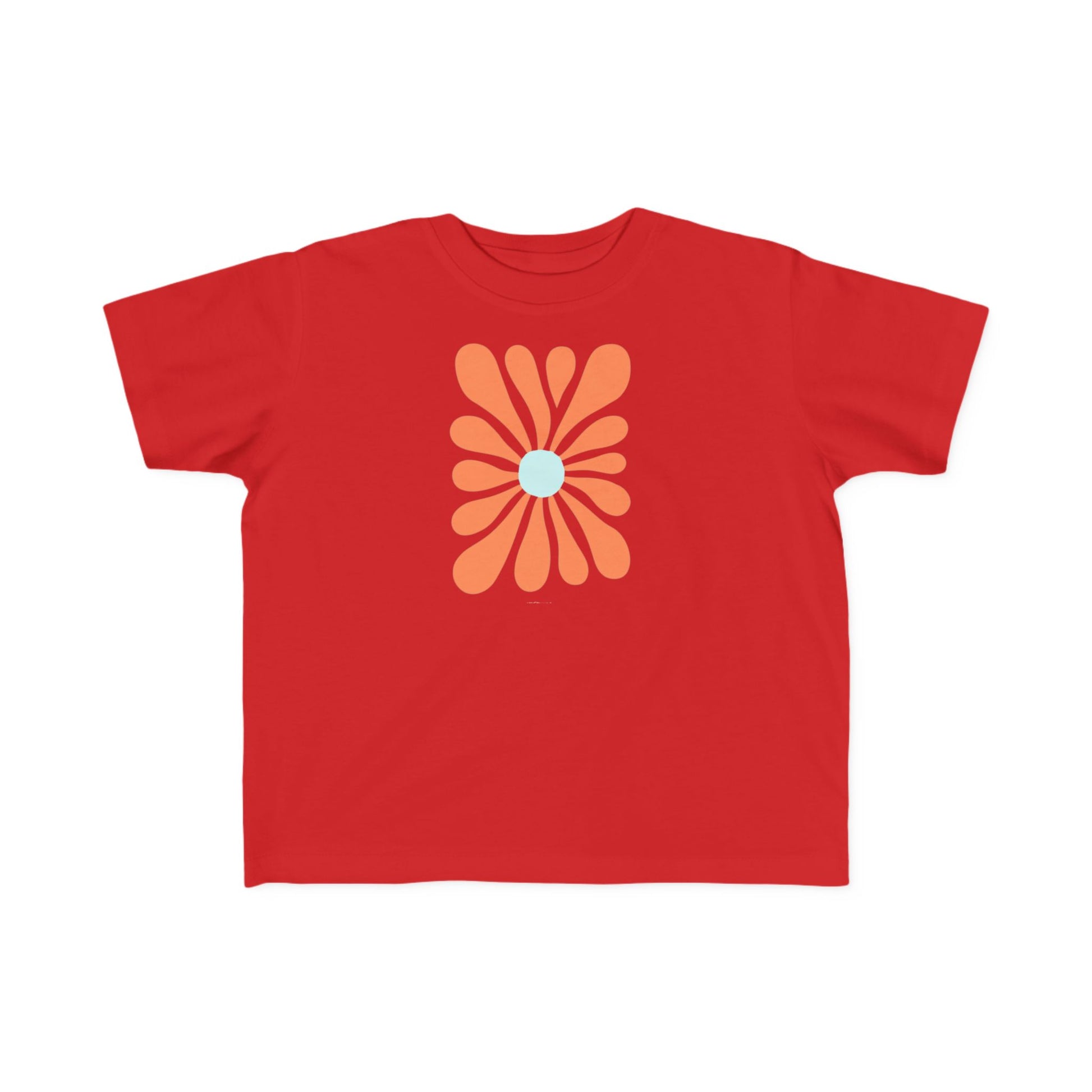Toddler's Retro Floral Tee, Cute Kids T-Shirt, Toddler Gifts, Vintage Style Kids Apparel, Summer Fashion for Little Ones