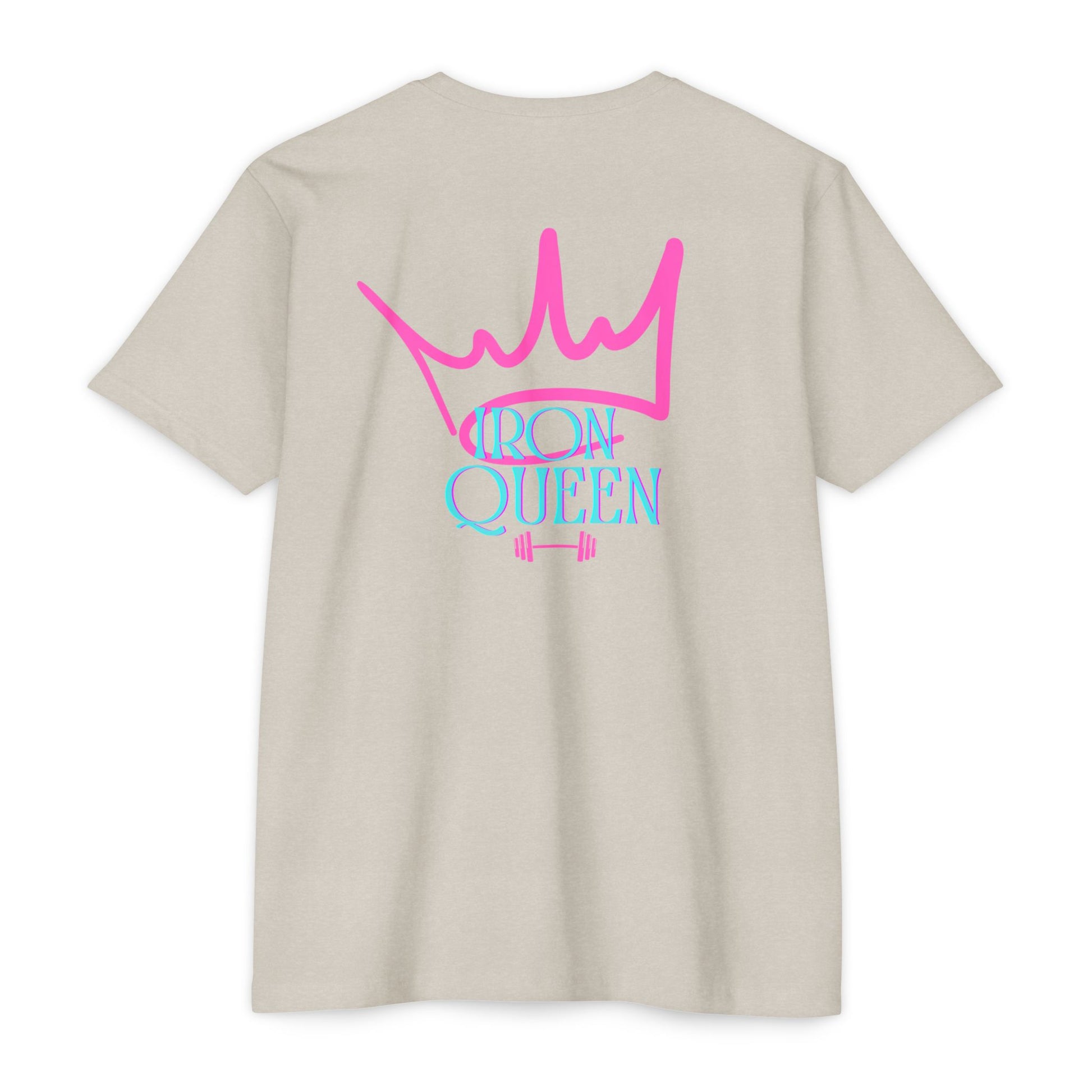 Empowering Iron Queen T-shirt, Fitness Apparel, Workout Motivator, Gift for Gym Lovers, Casual Wear, Unisex Activewear