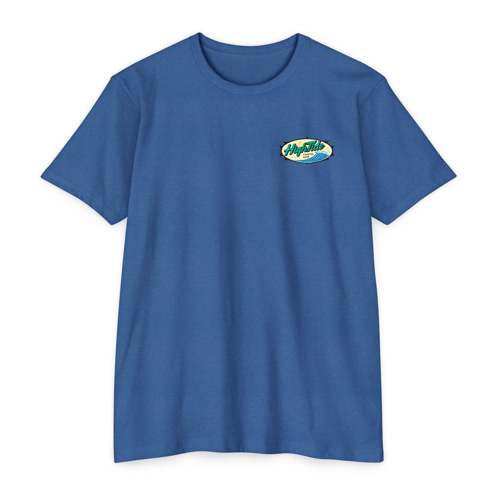High Tide Unisex CVC Jersey T-Shirt, Coastal Summer Wear, Beach Vibes Tee, Perfect for Vacation, Unisex Gift for Ocean Lovers