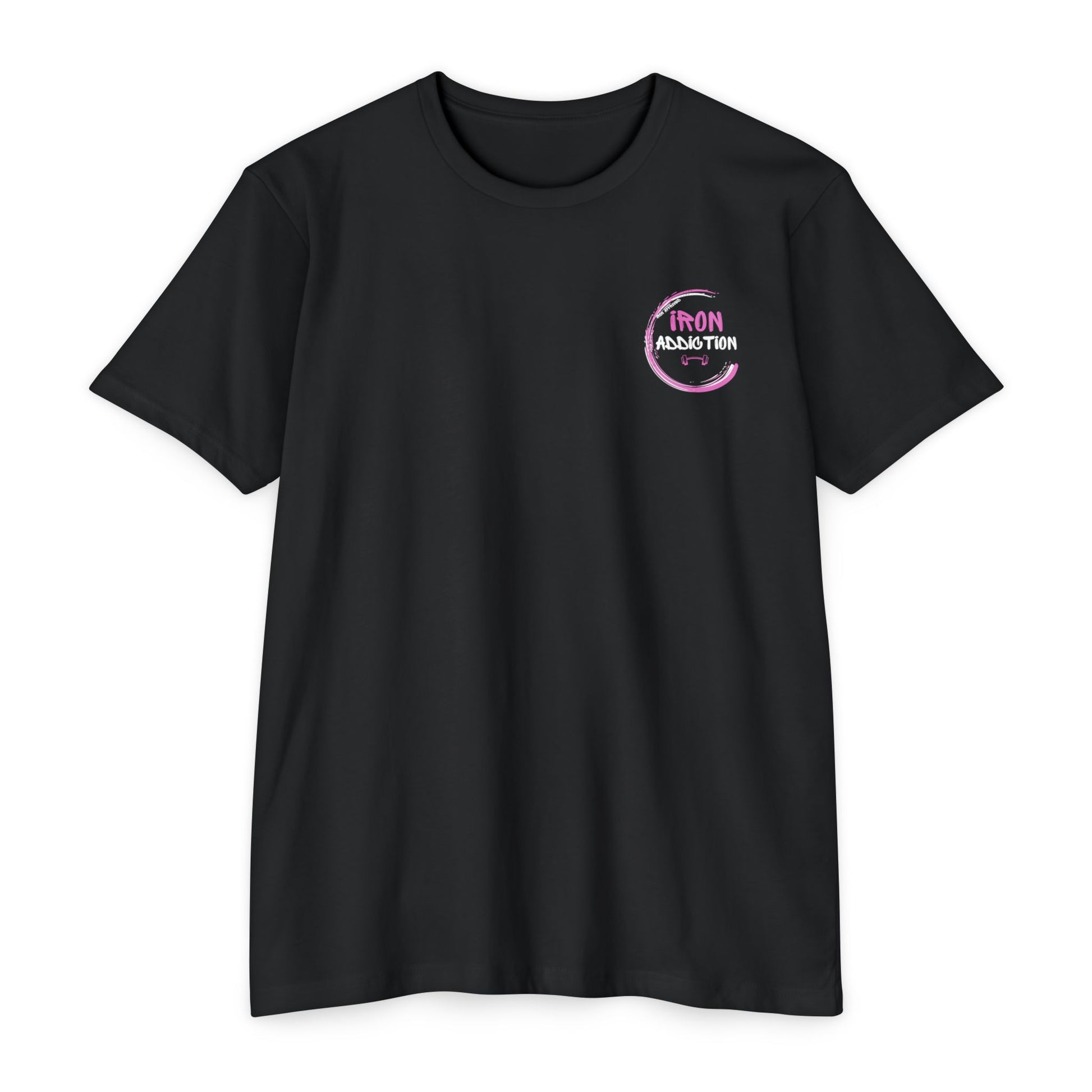 Unisex Iron Addiction Fitness T-Shirt, Gym Shirt, Workout Top, Casual Wear, Gift for Fitness Enthusiasts, Motivational Apparel