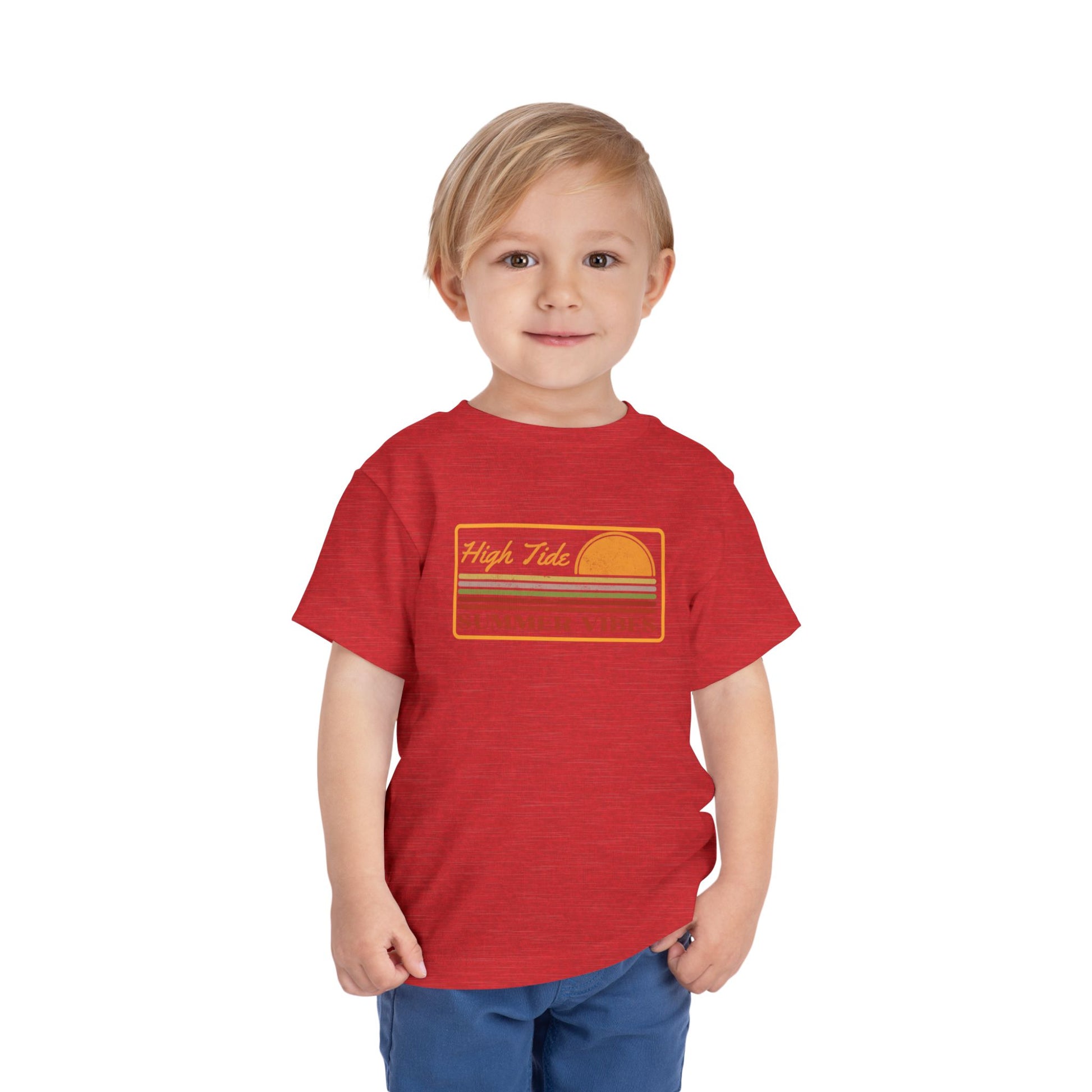Toddler Summer Vibes Tee, Cute Summer T-Shirt, Kids Fashion, Toddler Gift, Beach Day Outfit, Family Vacation Apparel