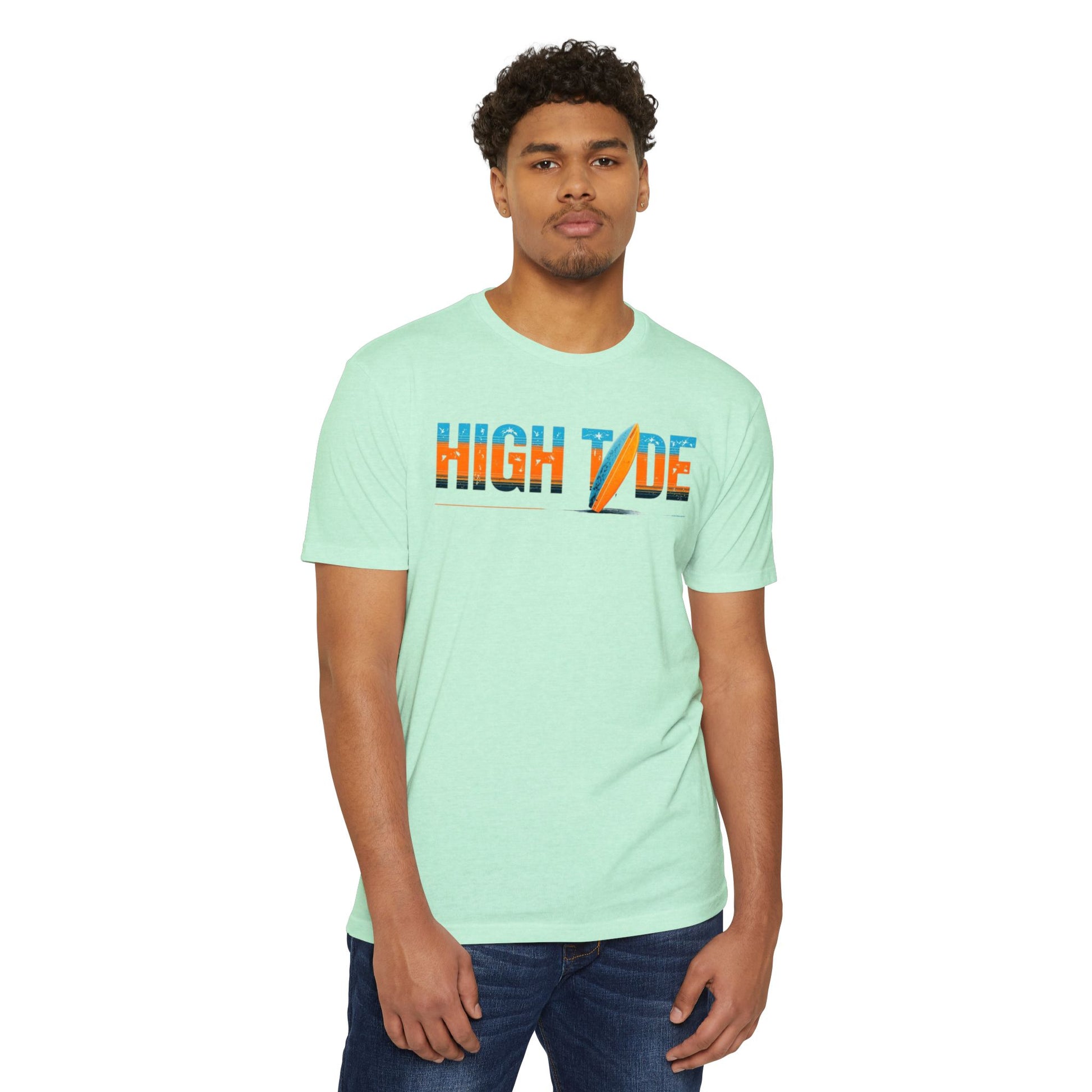High Tide Surf T-Shirt, Unisex Beach T-Shirt, Summer Vibes Tee, Casual Surfing Shirt, Gift for Beach Lovers, Vacation Essentials