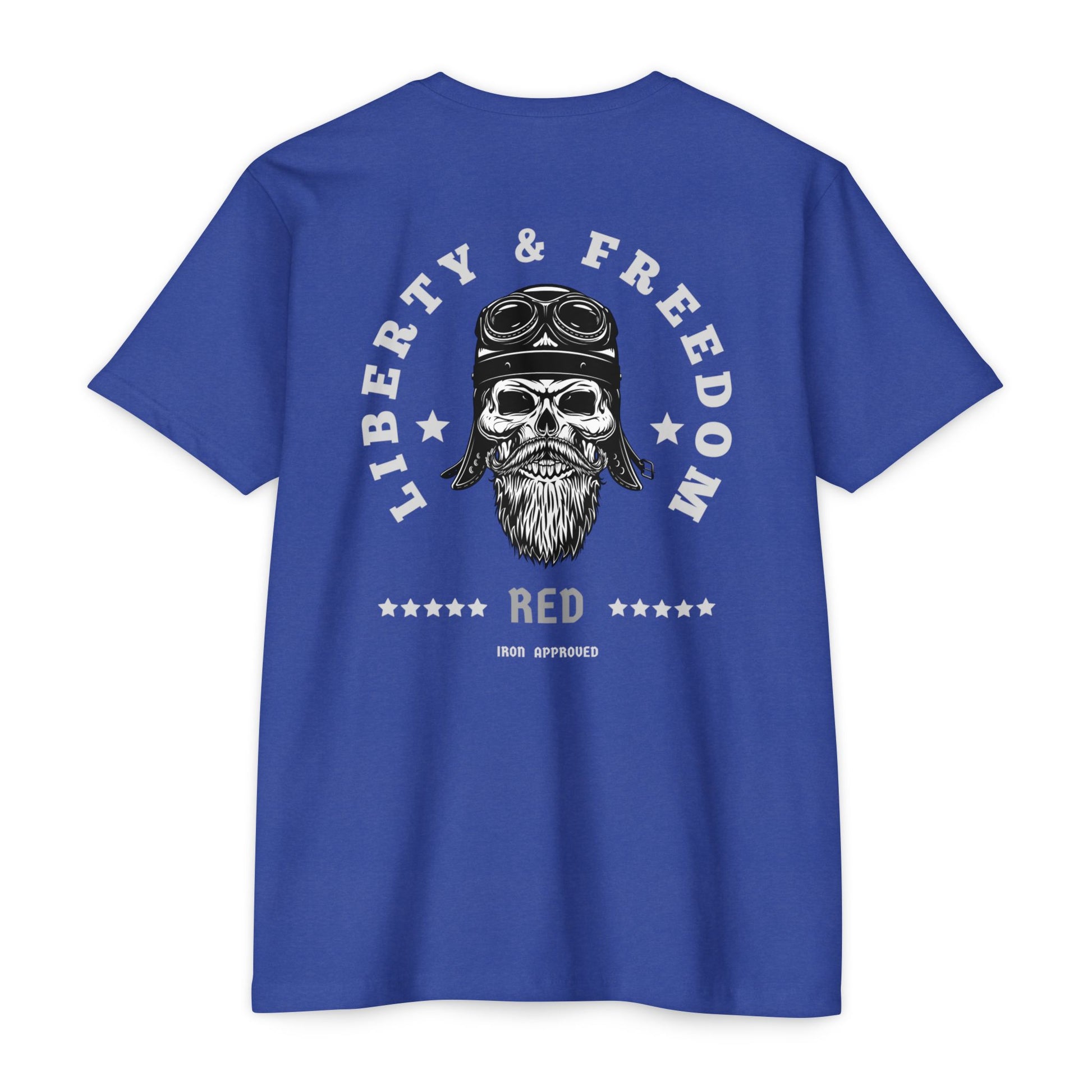 Liberty & Freedom Graphic T-Shirt | Unisex Tee for Biker Enthusiasts | Casual Wear | Gift for Celebrations | Unique Design