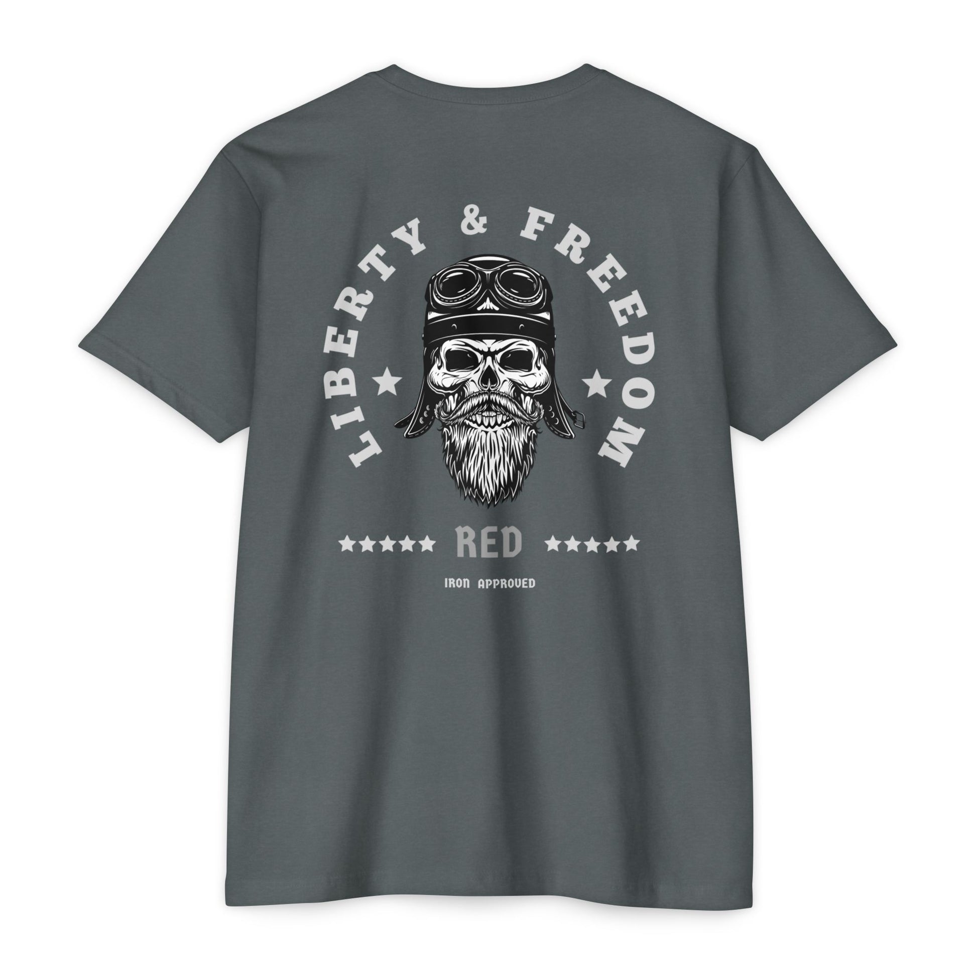 Liberty & Freedom Graphic T-Shirt | Unisex Tee for Biker Enthusiasts | Casual Wear | Gift for Celebrations | Unique Design