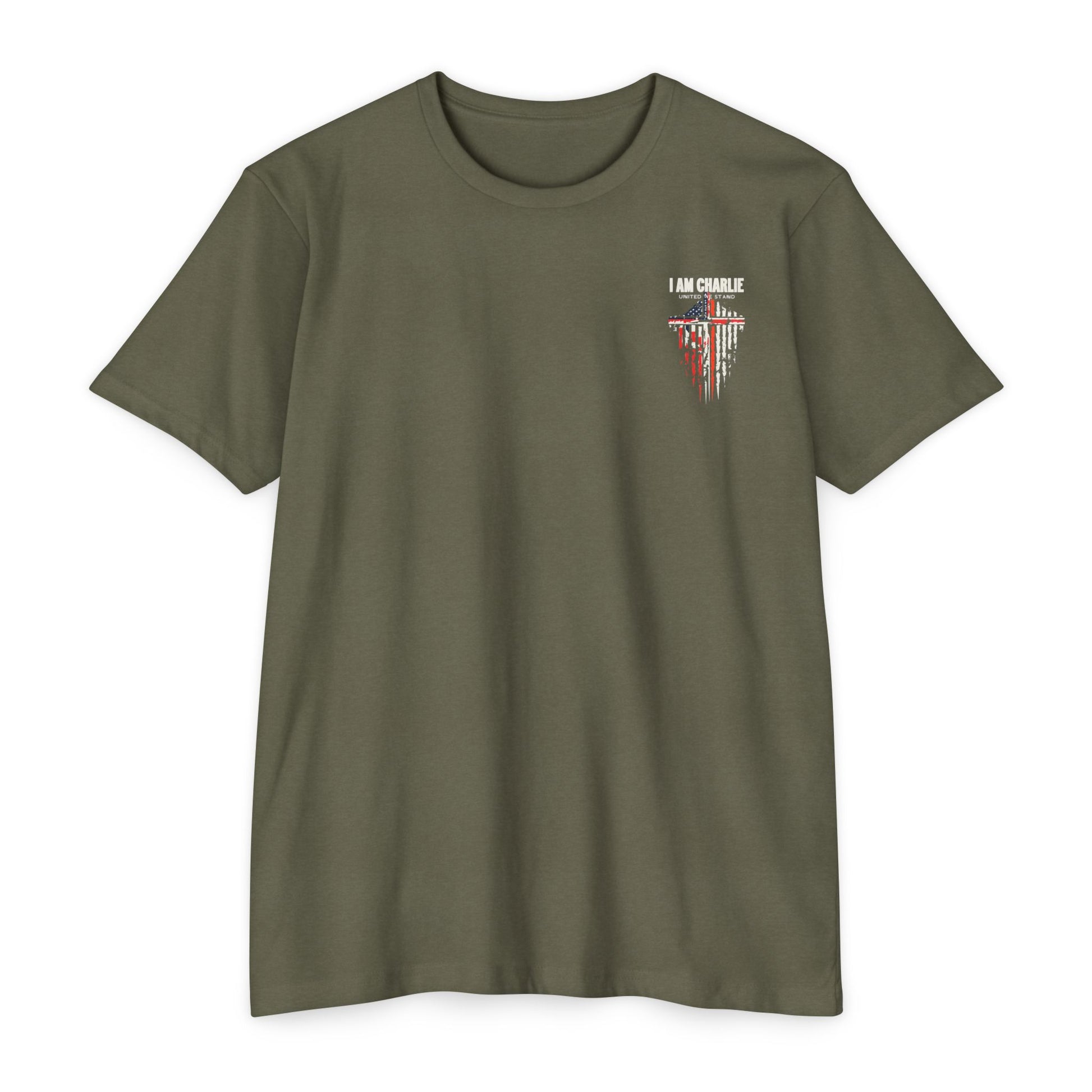 Patriotic Unisex T-Shirt | I Am Charlie, Casual Tee, USA Flag Shirt, Memorial Day, Independence Day, Gift for Veterans