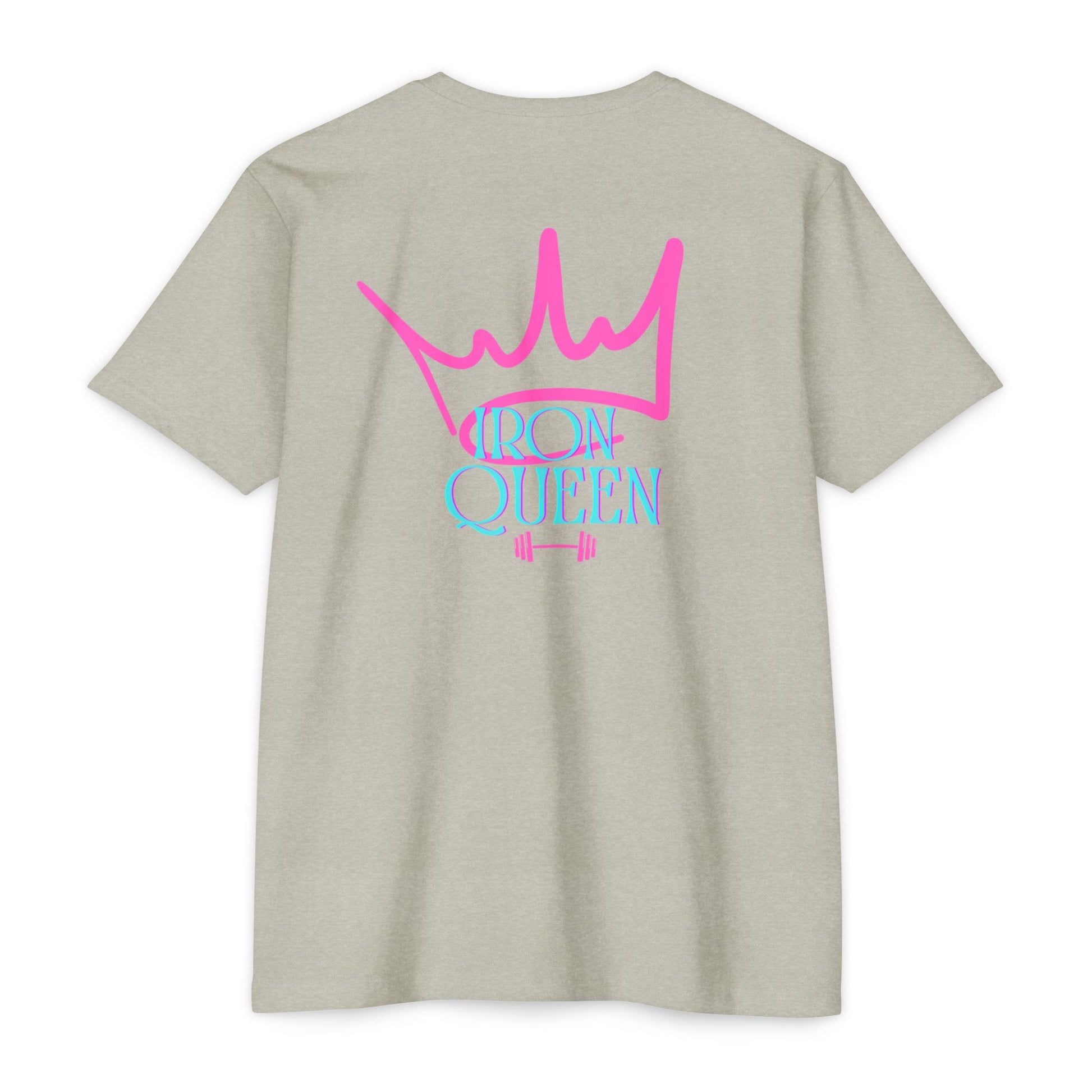 Empowering Iron Queen T-shirt, Fitness Apparel, Workout Motivator, Gift for Gym Lovers, Casual Wear, Unisex Activewear