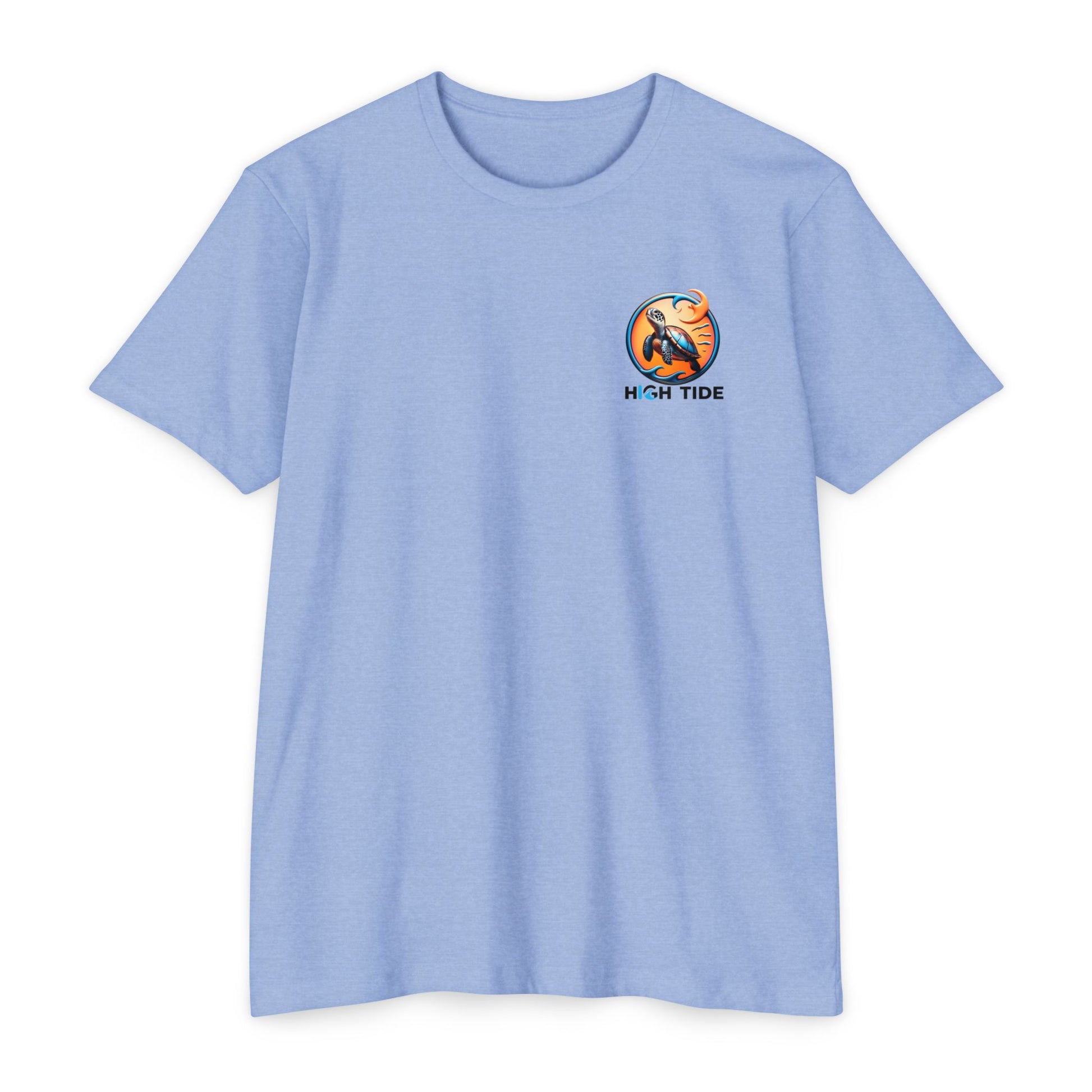 High Tide Sea Turtle T-shirt | Unisex Jersey Tee for Ocean Lovers, Beach Days, Nature Enthusiasts, Summer Casual Wear, Coastal Gifts