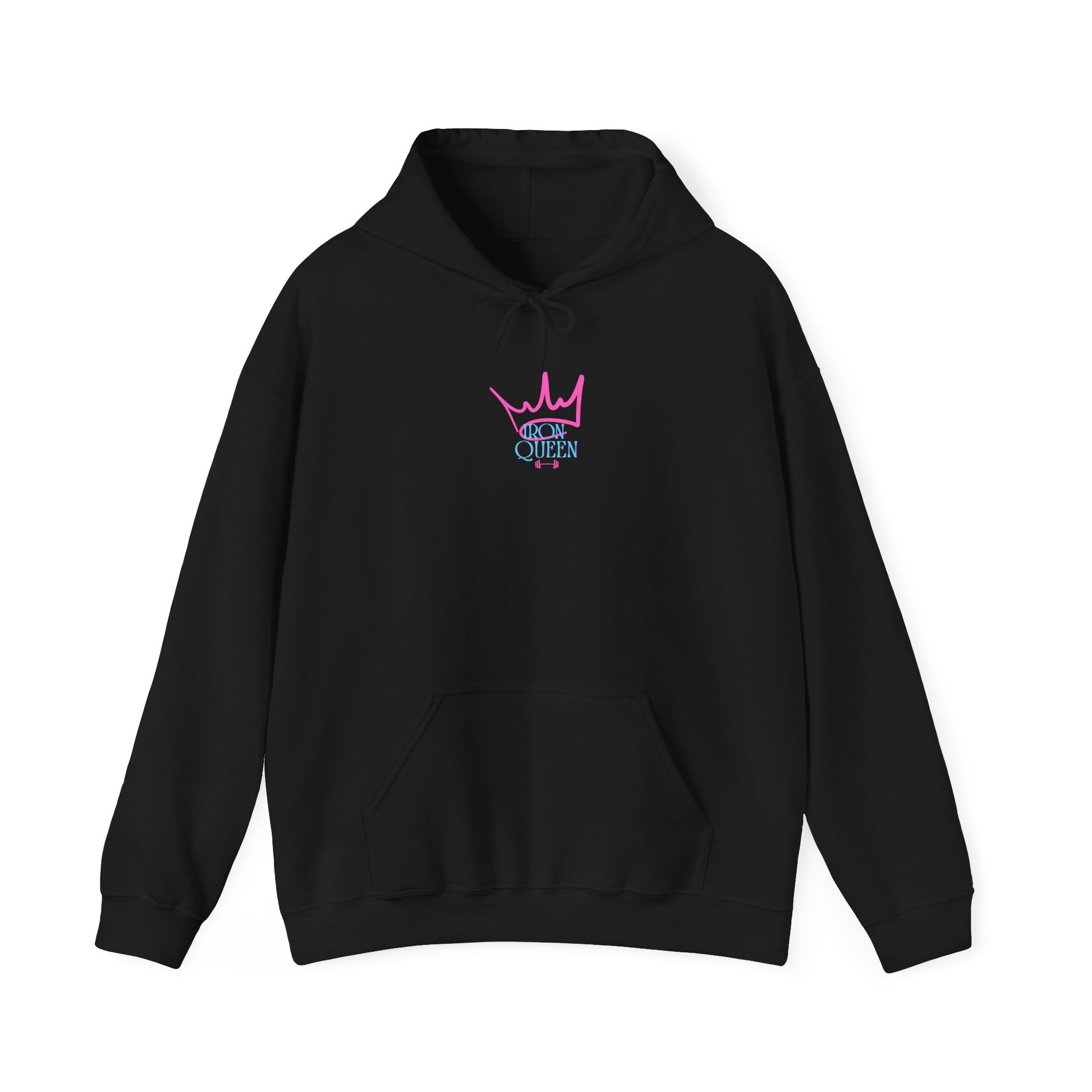 Crown Queen Hoodie, Motivational Sweatshirt for Women, Gym Apparel, Gift for Fitness Lovers, Cute Workout Top, Self-Care Clothing