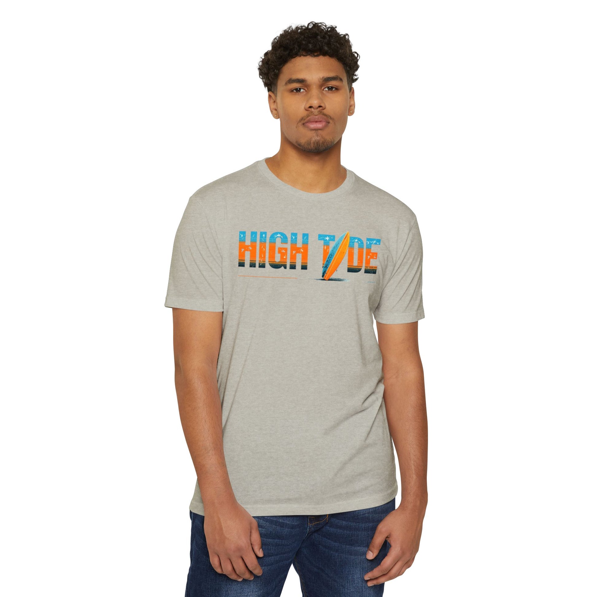High Tide Surf T-Shirt, Unisex Beach T-Shirt, Summer Vibes Tee, Casual Surfing Shirt, Gift for Beach Lovers, Vacation Essentials