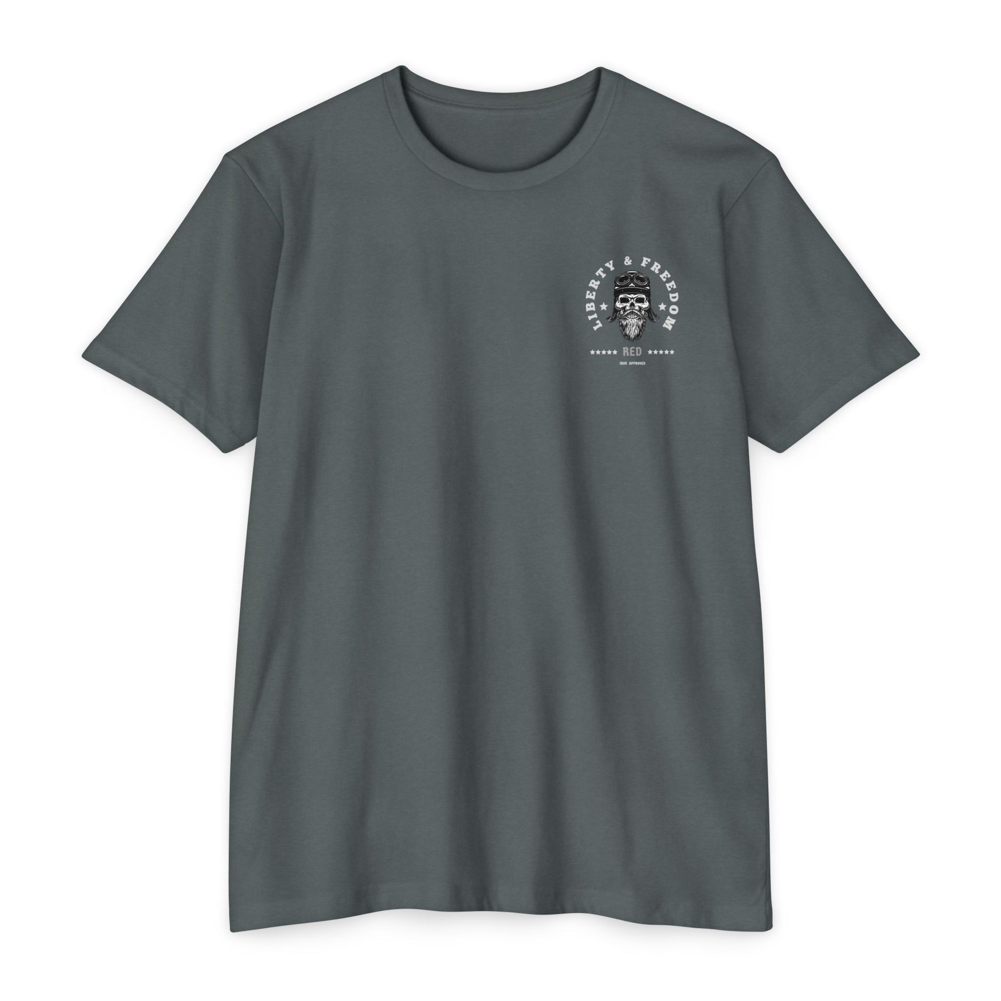 Liberty & Freedom Graphic T-Shirt | Unisex Tee for Biker Enthusiasts | Casual Wear | Gift for Celebrations | Unique Design