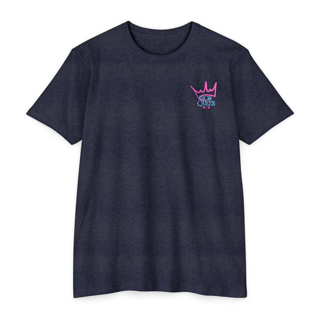 Empowering Iron Queen T-shirt, Fitness Apparel, Workout Motivator, Gift for Gym Lovers, Casual Wear, Unisex Activewear