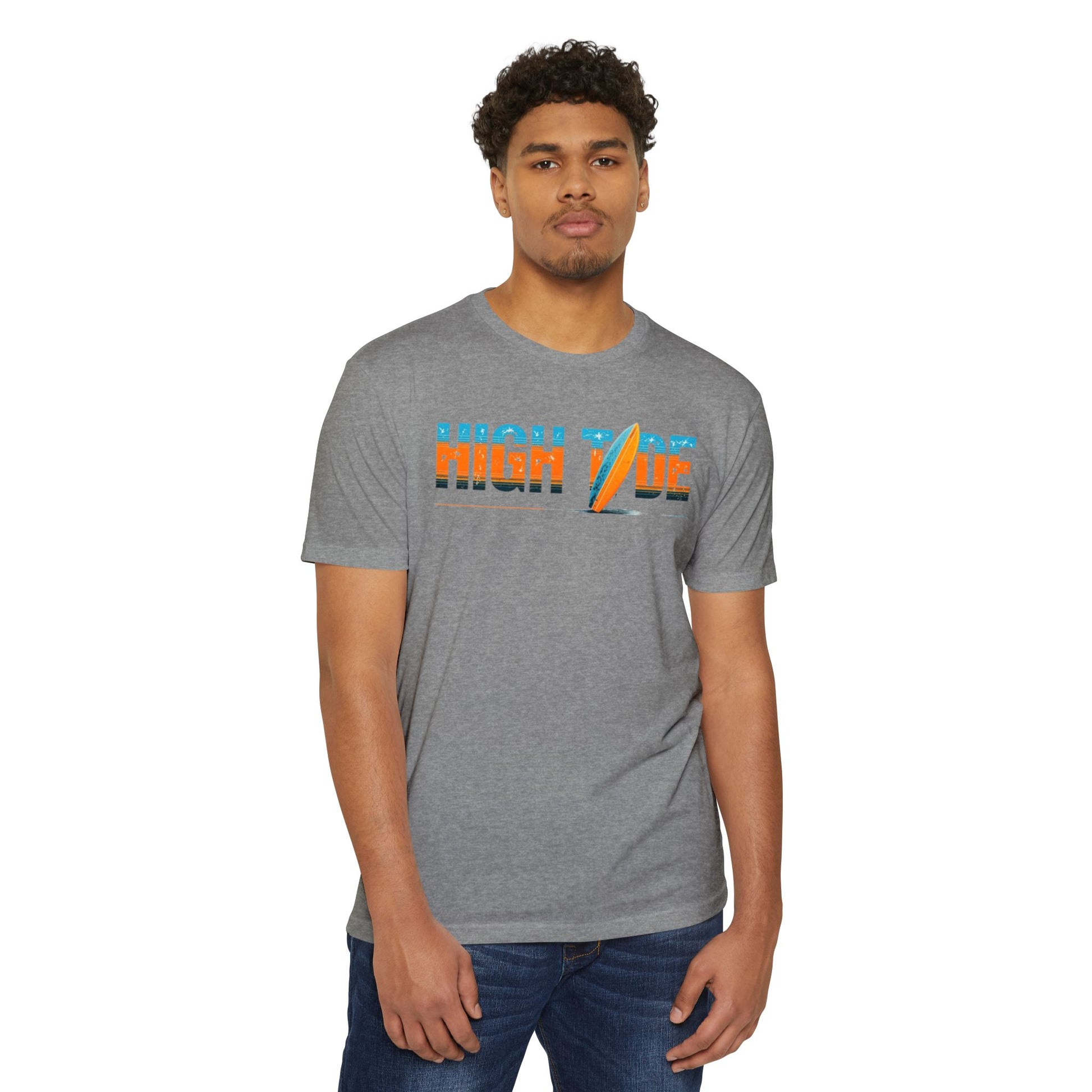 High Tide Surf T-Shirt, Unisex Beach T-Shirt, Summer Vibes Tee, Casual Surfing Shirt, Gift for Beach Lovers, Vacation Essentials