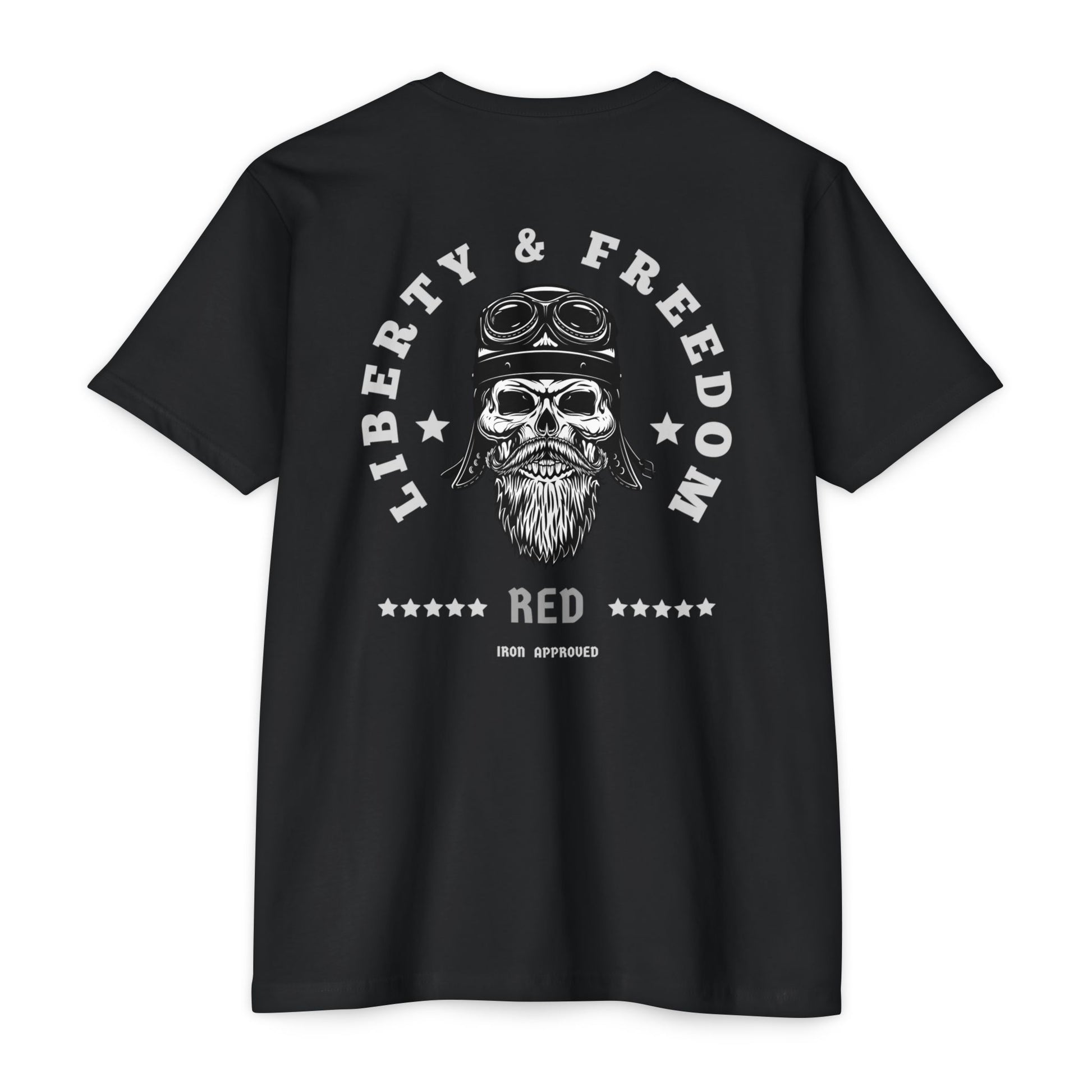 Liberty & Freedom Graphic T-Shirt | Unisex Tee for Biker Enthusiasts | Casual Wear | Gift for Celebrations | Unique Design