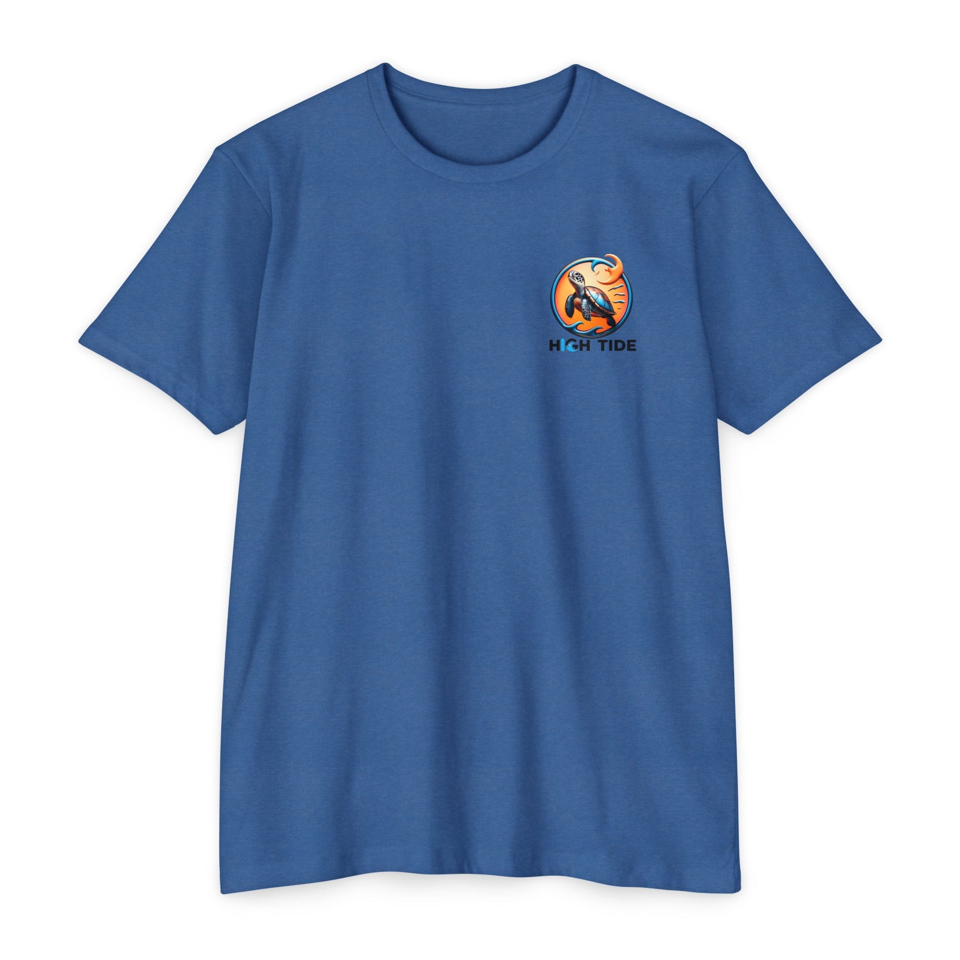 High Tide Sea Turtle T-shirt | Unisex Jersey Tee for Ocean Lovers, Beach Days, Nature Enthusiasts, Summer Casual Wear, Coastal Gifts