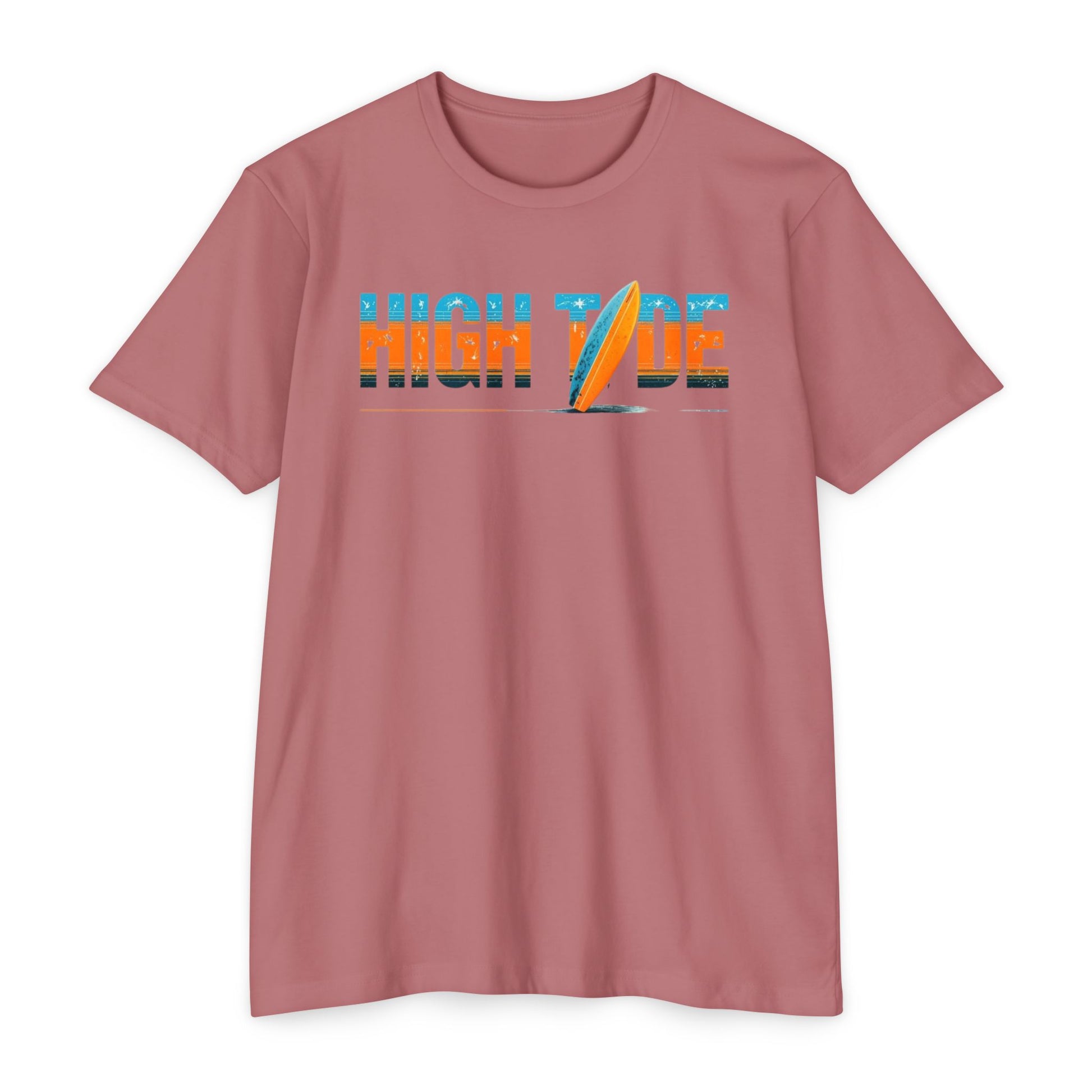 High Tide Surf T-Shirt, Unisex Beach T-Shirt, Summer Vibes Tee, Casual Surfing Shirt, Gift for Beach Lovers, Vacation Essentials