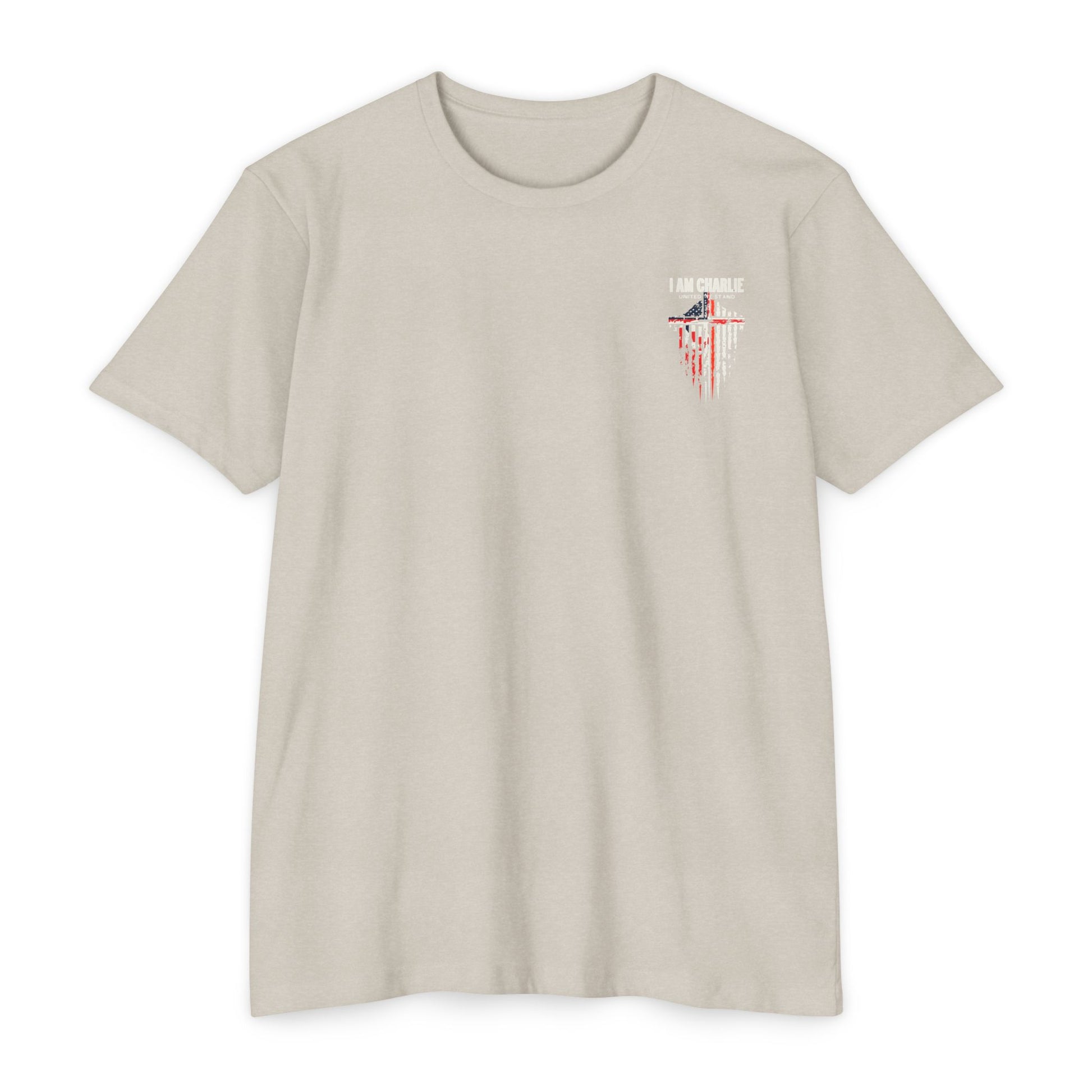 Patriotic Unisex T-Shirt | I Am Charlie, Casual Tee, USA Flag Shirt, Memorial Day, Independence Day, Gift for Veterans