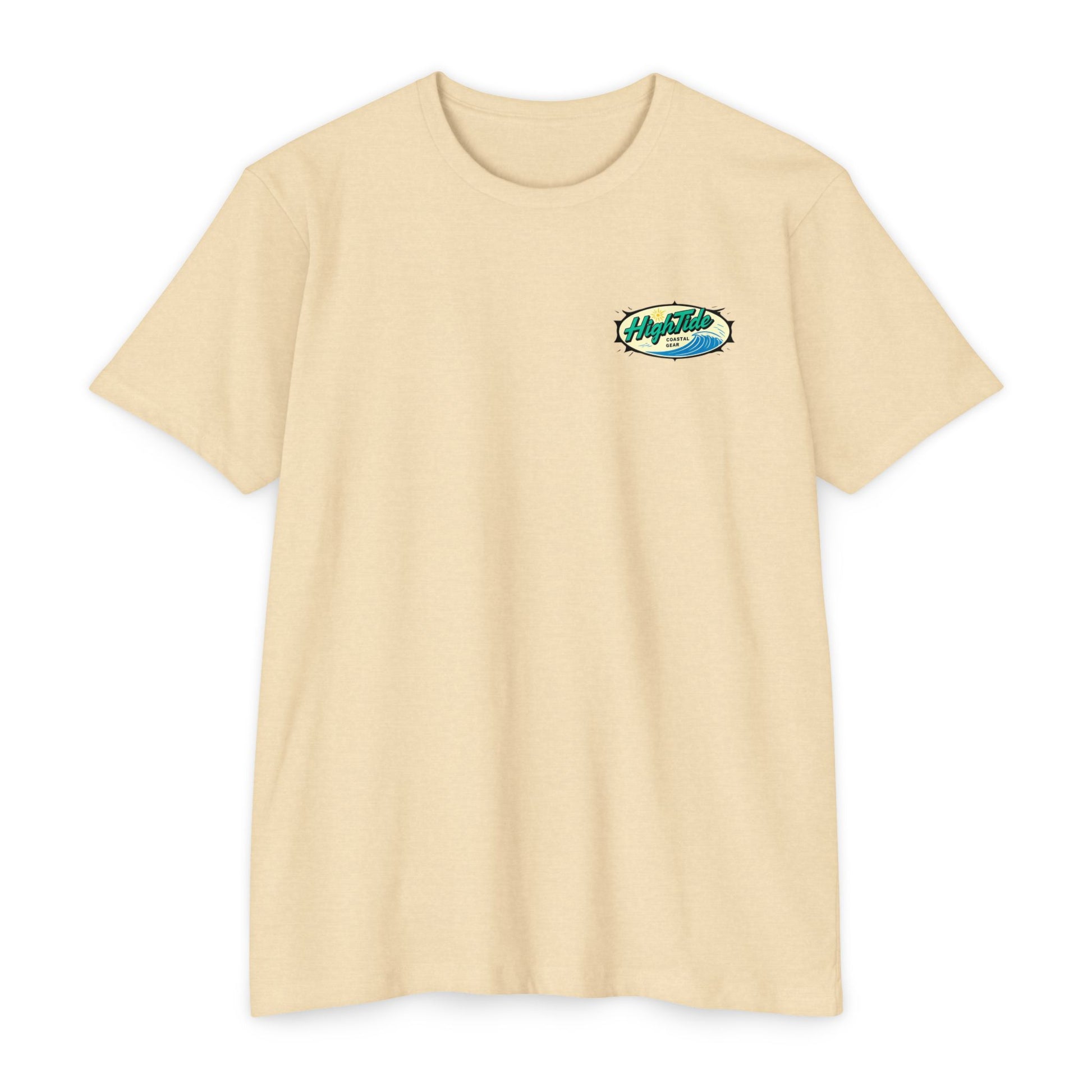 High Tide Unisex CVC Jersey T-Shirt, Coastal Summer Wear, Beach Vibes Tee, Perfect for Vacation, Unisex Gift for Ocean Lovers