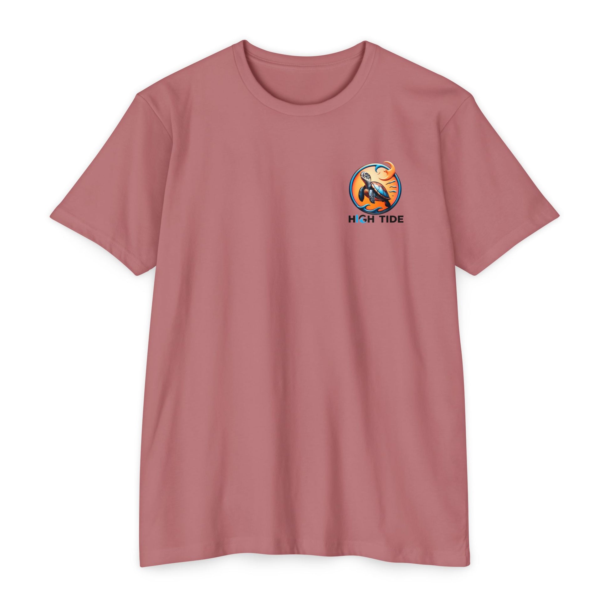 High Tide Sea Turtle T-shirt | Unisex Jersey Tee for Ocean Lovers, Beach Days, Nature Enthusiasts, Summer Casual Wear, Coastal Gifts