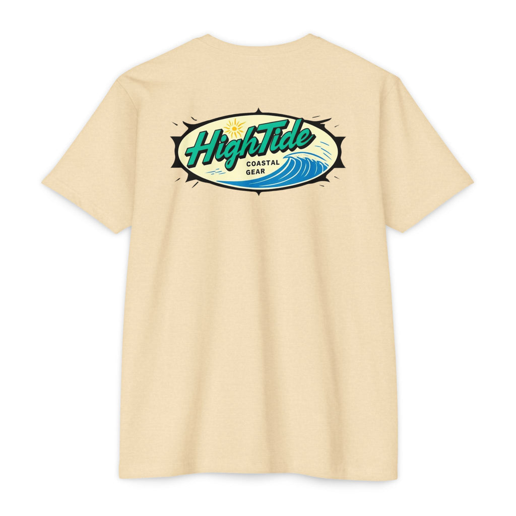 High Tide Unisex CVC Jersey T-Shirt, Coastal Summer Wear, Beach Vibes Tee, Perfect for Vacation, Unisex Gift for Ocean Lovers