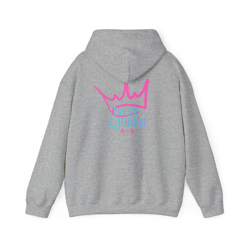 Crown Queen Hoodie, Motivational Sweatshirt for Women, Gym Apparel, Gift for Fitness Lovers, Cute Workout Top, Self-Care Clothing