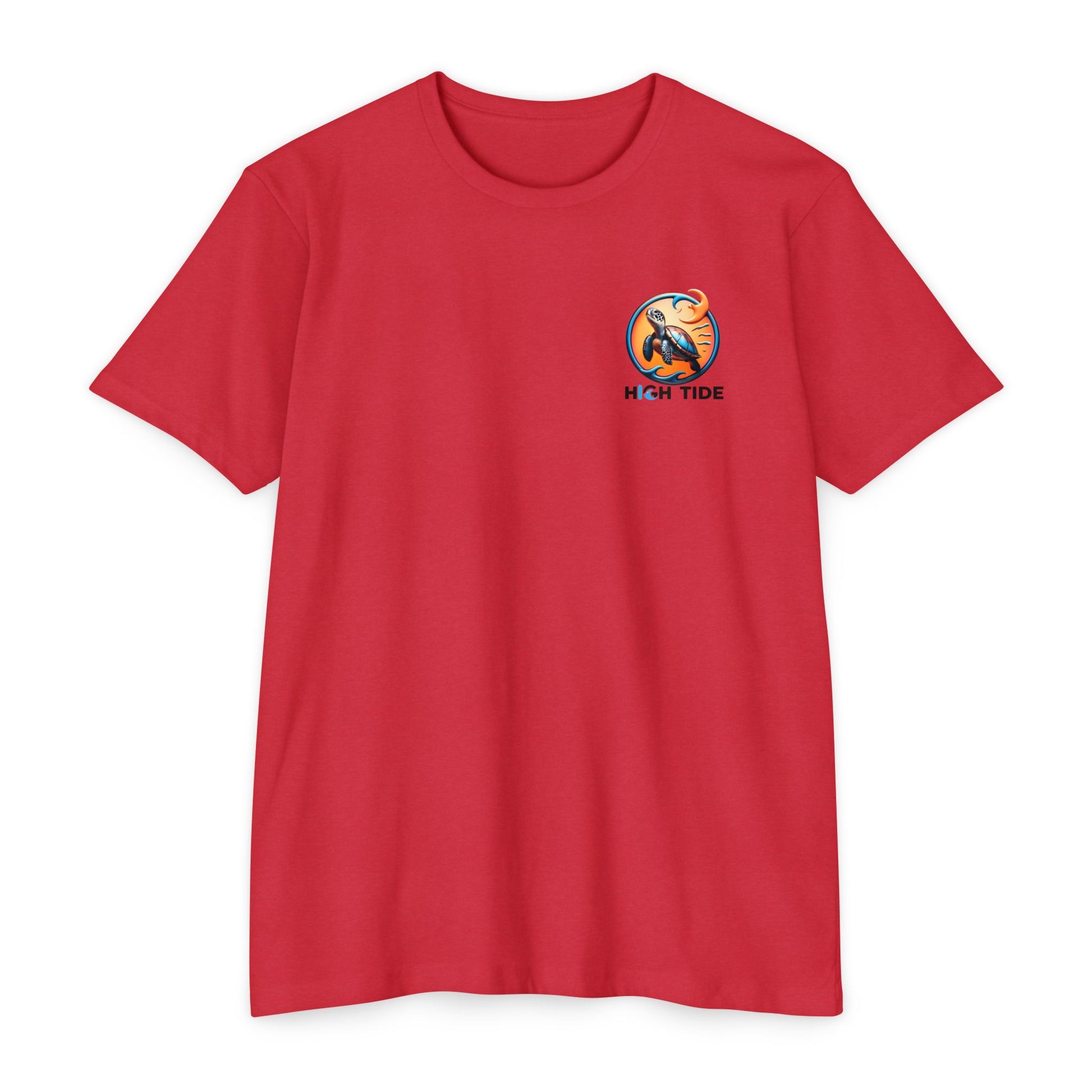 High Tide Sea Turtle T-shirt | Unisex Jersey Tee for Ocean Lovers, Beach Days, Nature Enthusiasts, Summer Casual Wear, Coastal Gifts