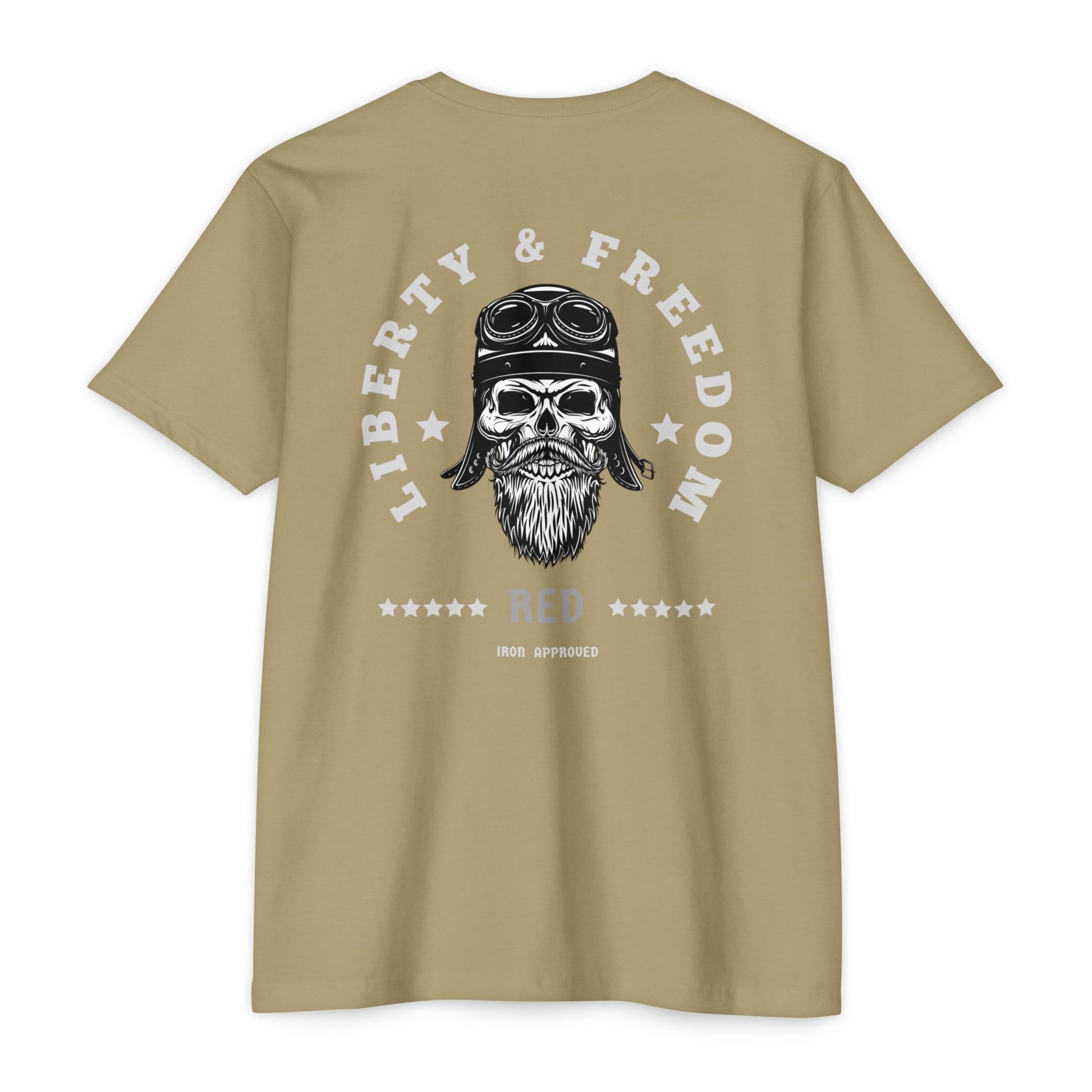 Liberty & Freedom Graphic T-Shirt | Unisex Tee for Biker Enthusiasts | Casual Wear | Gift for Celebrations | Unique Design