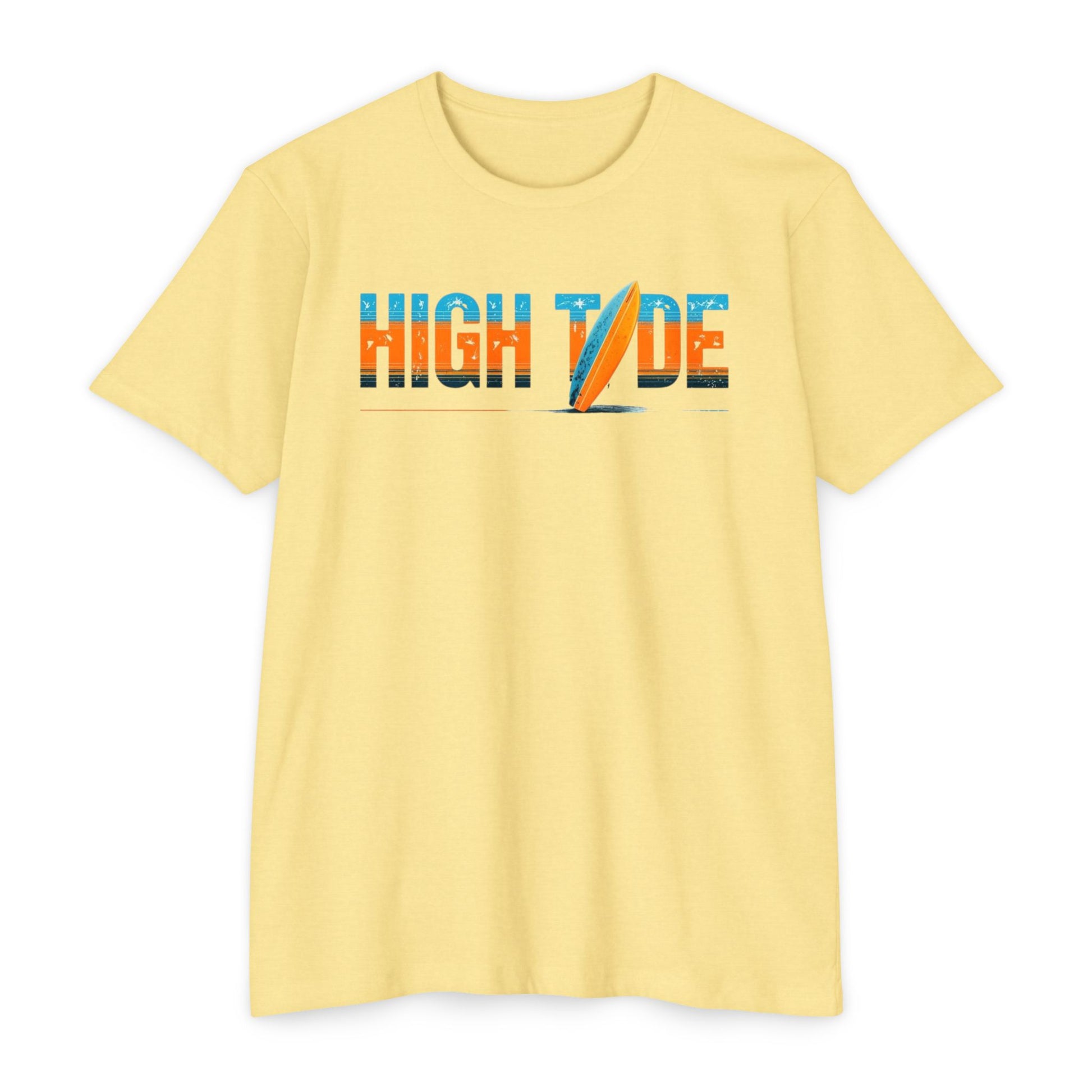 High Tide Surf T-Shirt, Unisex Beach T-Shirt, Summer Vibes Tee, Casual Surfing Shirt, Gift for Beach Lovers, Vacation Essentials