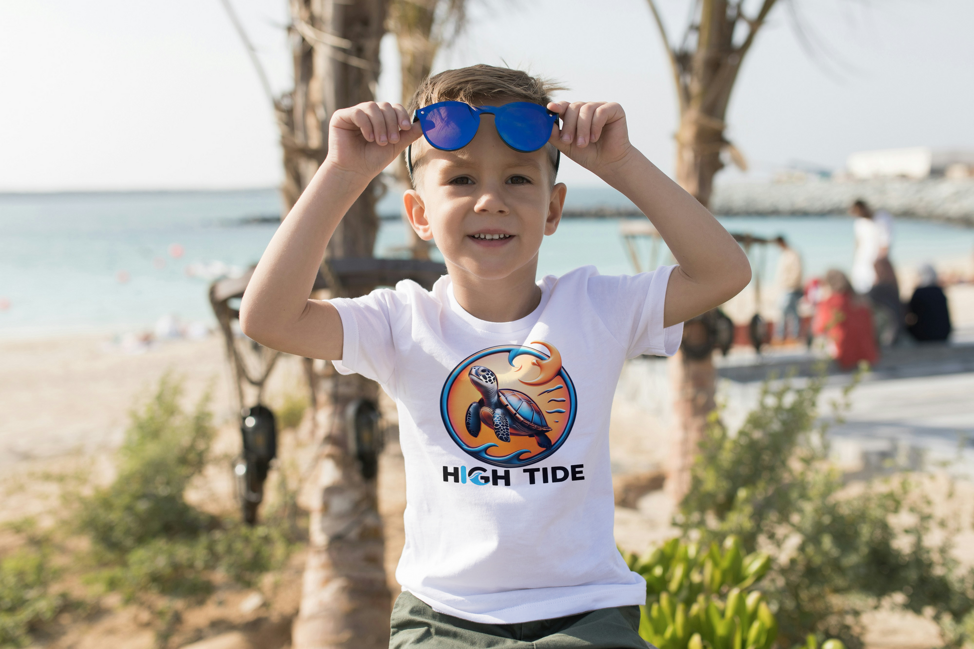 High Tide Kids Tee - Ocean Vibes, Beachwear, Summer Fun, Gift for Kids, Tees for Little Adventurers