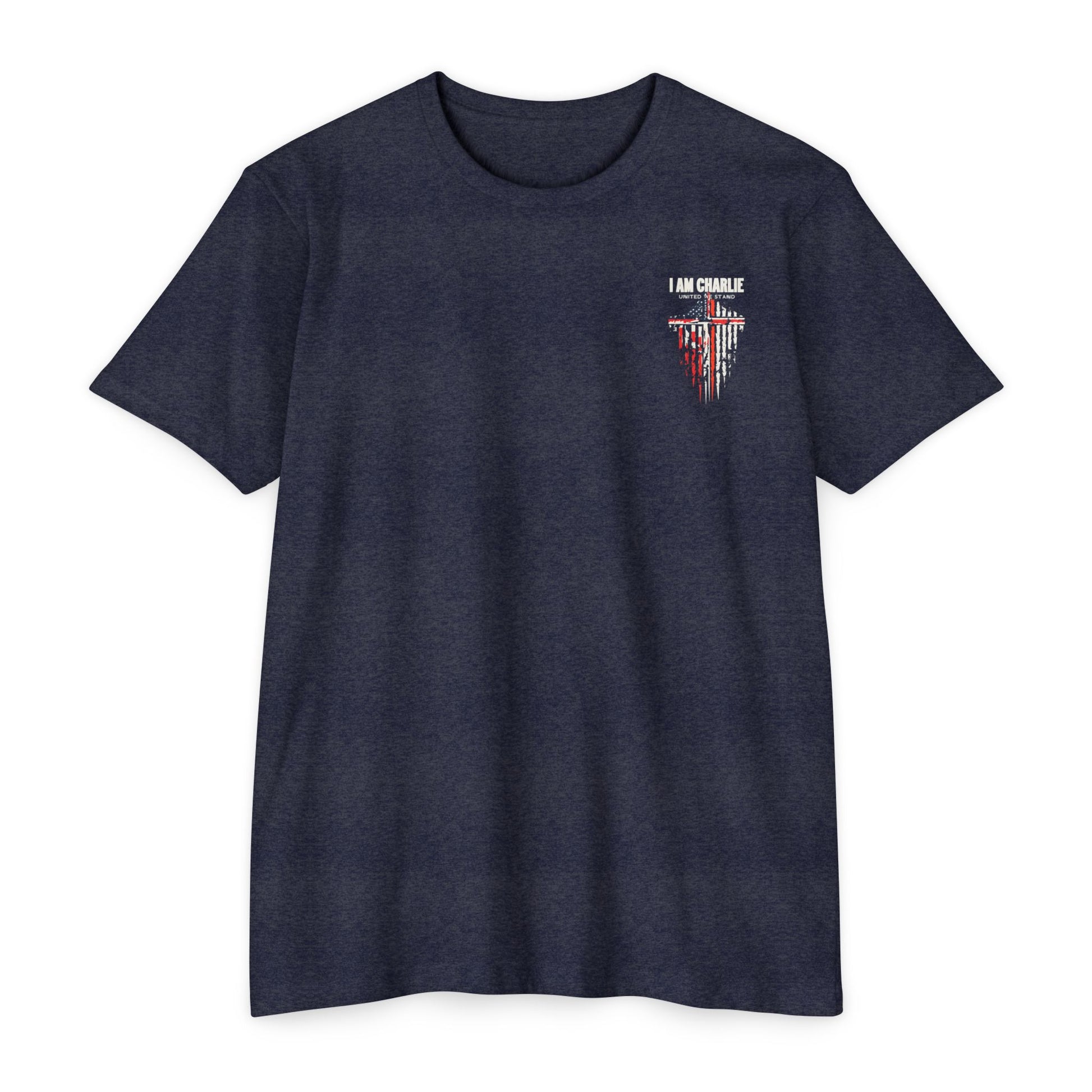 Patriotic Unisex T-Shirt | I Am Charlie, Casual Tee, USA Flag Shirt, Memorial Day, Independence Day, Gift for Veterans