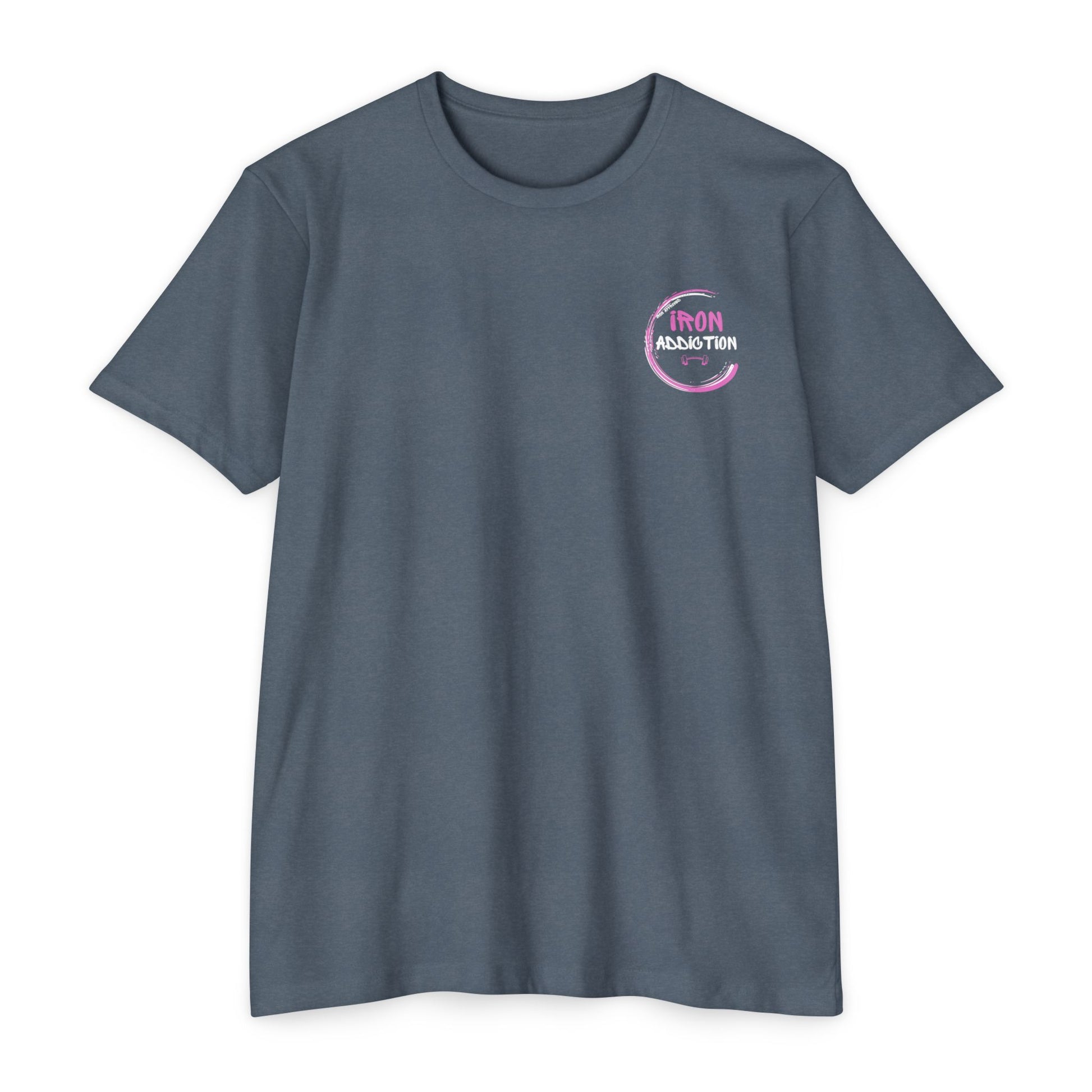 Unisex Iron Addiction Fitness T-Shirt, Gym Shirt, Workout Top, Casual Wear, Gift for Fitness Enthusiasts, Motivational Apparel