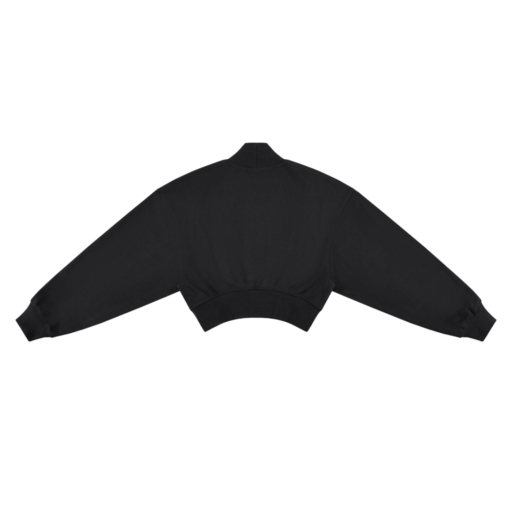 Women's Crop Mock Neck Sweatshirt