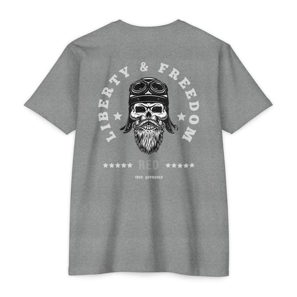 Liberty & Freedom Graphic T-Shirt | Unisex Tee for Biker Enthusiasts | Casual Wear | Gift for Celebrations | Unique Design