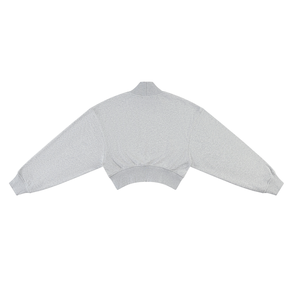 Women's Crop Mock Neck Sweatshirt
