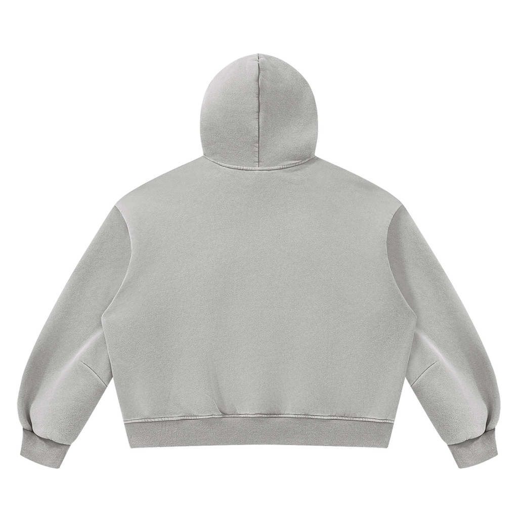 Unisex Vintage Wash Boxy Fleece Hoodie