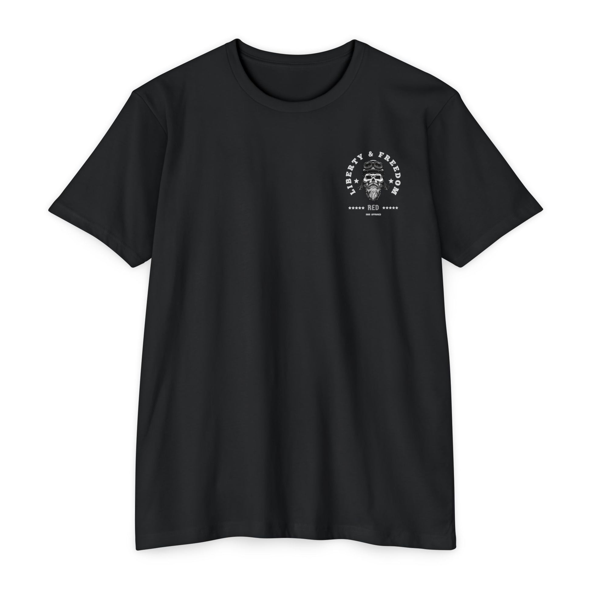 Liberty & Freedom Graphic T-Shirt | Unisex Tee for Biker Enthusiasts | Casual Wear | Gift for Celebrations | Unique Design