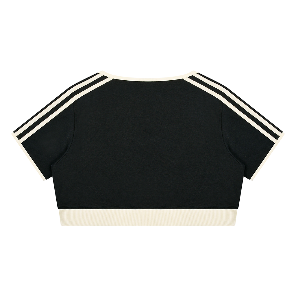 Women’s Color Block Crop T-Shirt