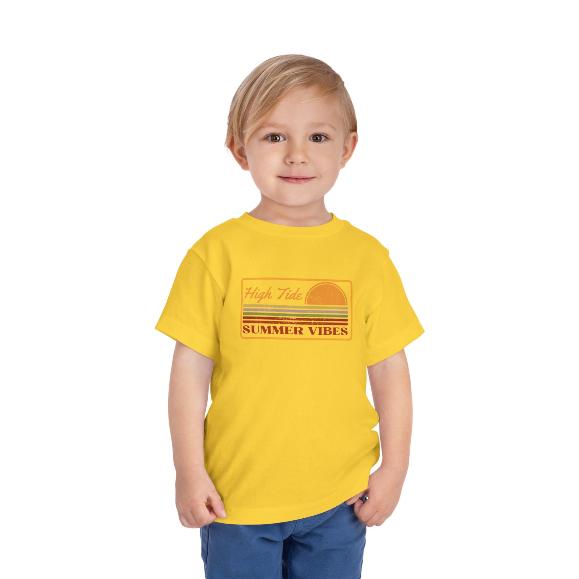 Toddler Summer Vibes Tee, Cute Summer T-Shirt, Kids Fashion, Toddler Gift, Beach Day Outfit, Family Vacation Apparel